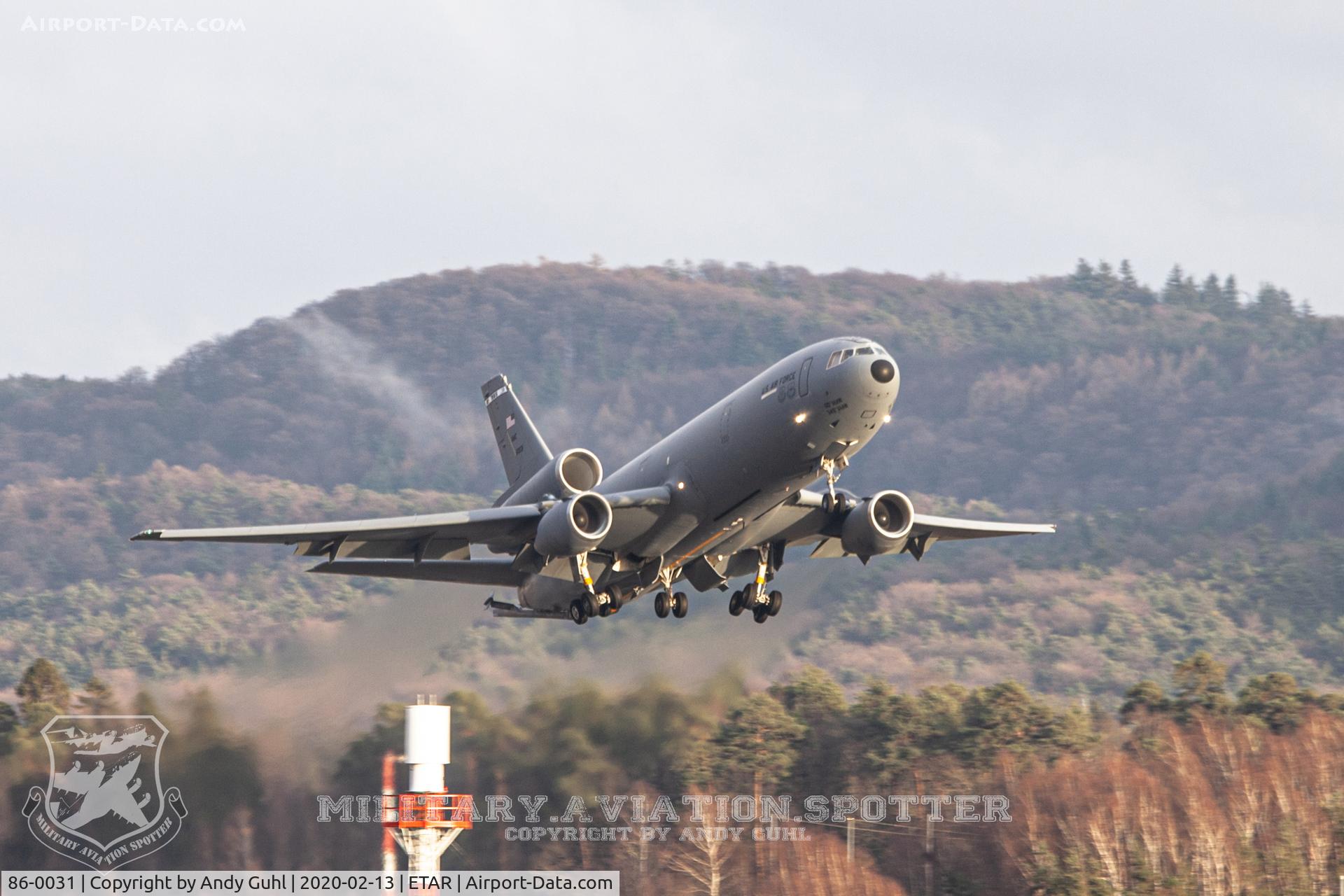 86-0031, 1986 McDonnell Douglas KC-10A Extender C/N 48244, Mystic Warrior