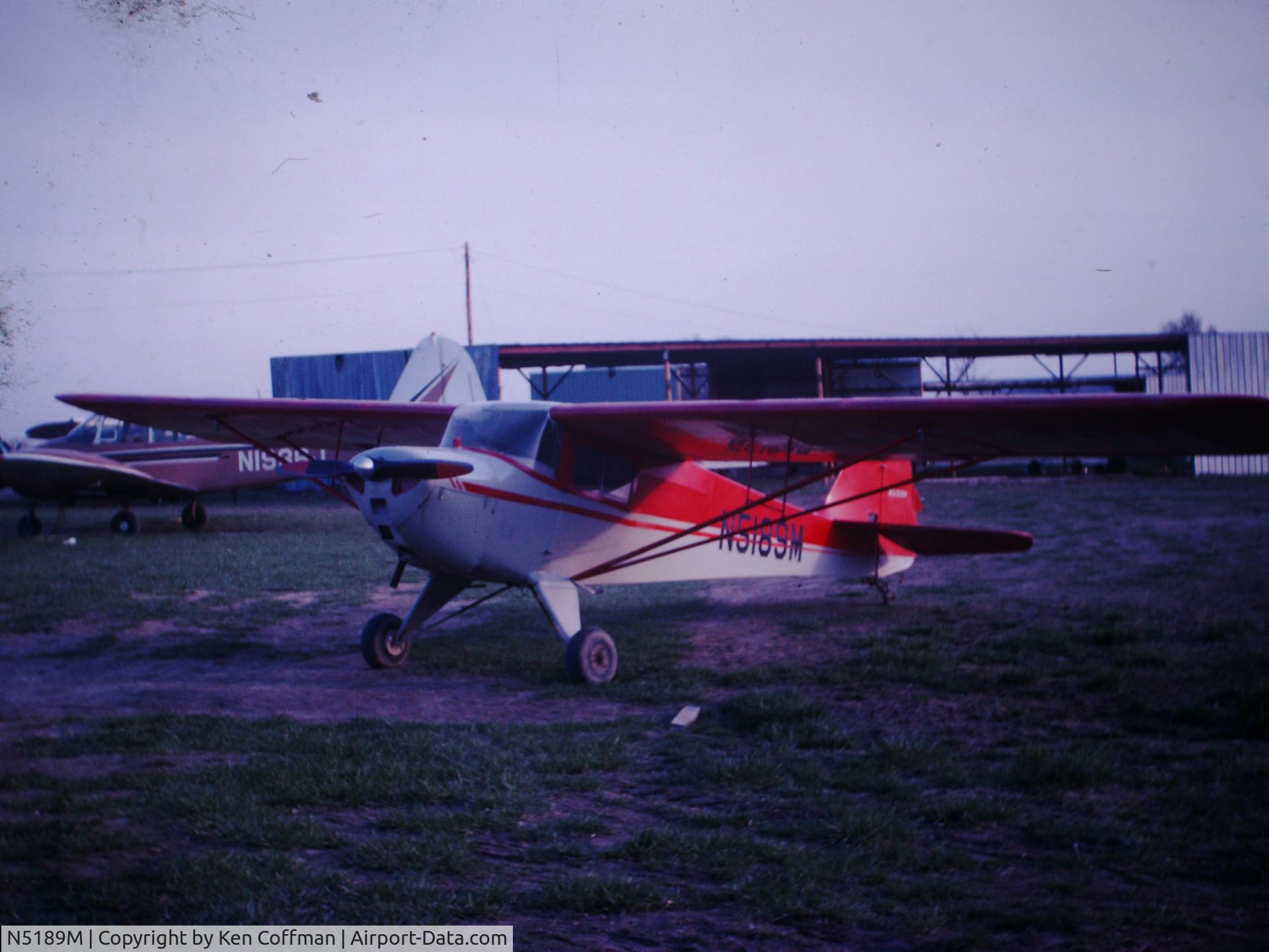 N5189M, 1947 Taylorcraft BC12-D C/N 10489, Photo taken at Mooresville, Indiana 