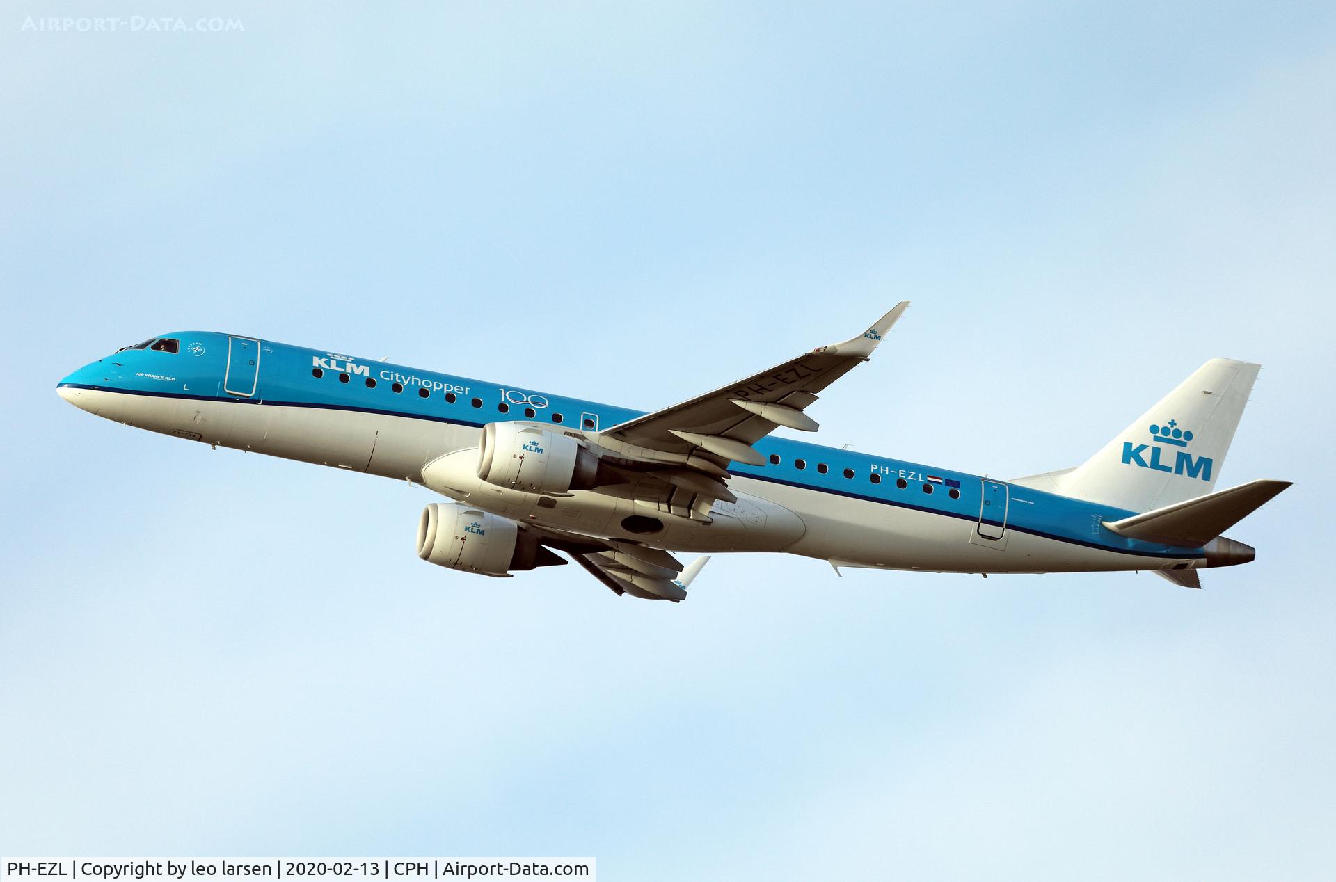 PH-EZL, 2010 Embraer 190LR (ERJ-190-100LR) C/N 19000334, Copenhagen 13.2.2020