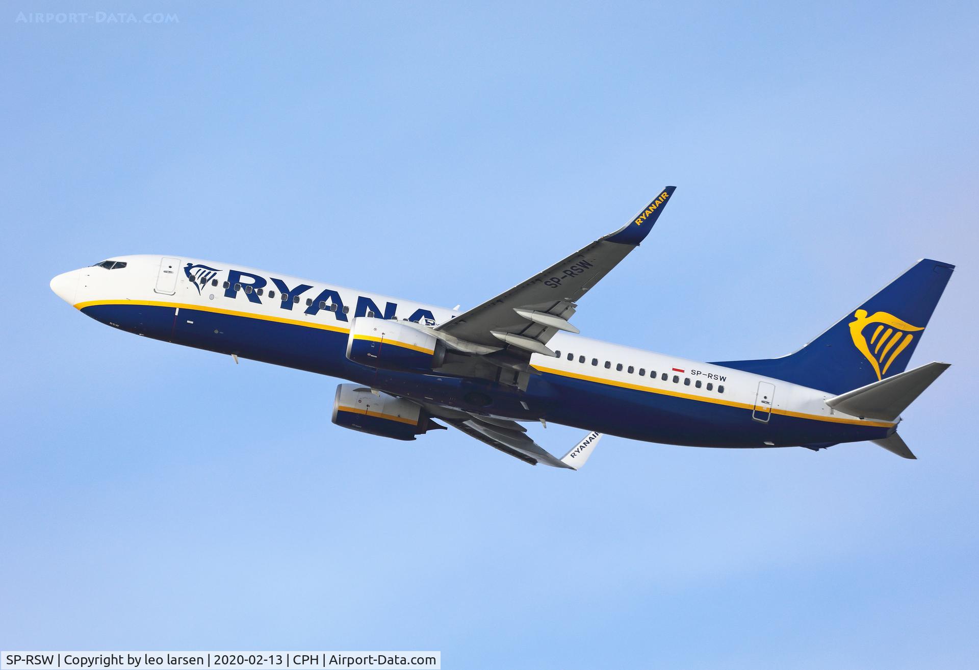 SP-RSW, 2017 Boeing 737-8AS C/N 44778, Copenhagen 13.2.2020
