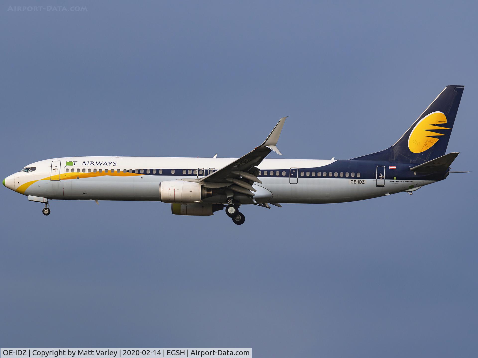 OE-IDZ, 2008 Boeing 737-96NER C/N 35227, Jet Airways
