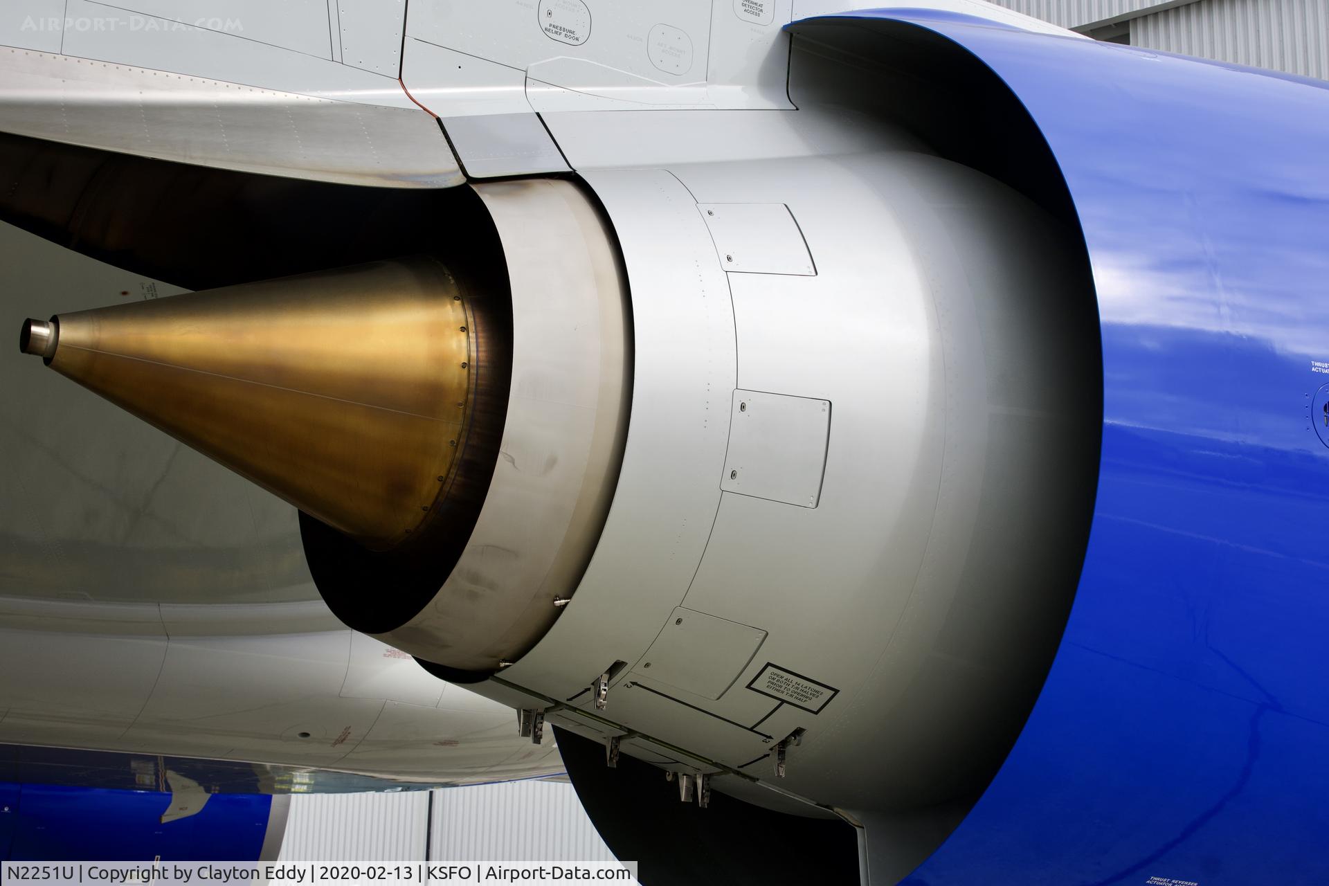 N2251U, 2020 Boeing 777-300/ER C/N 66591, GE90 engine SFO 2020.