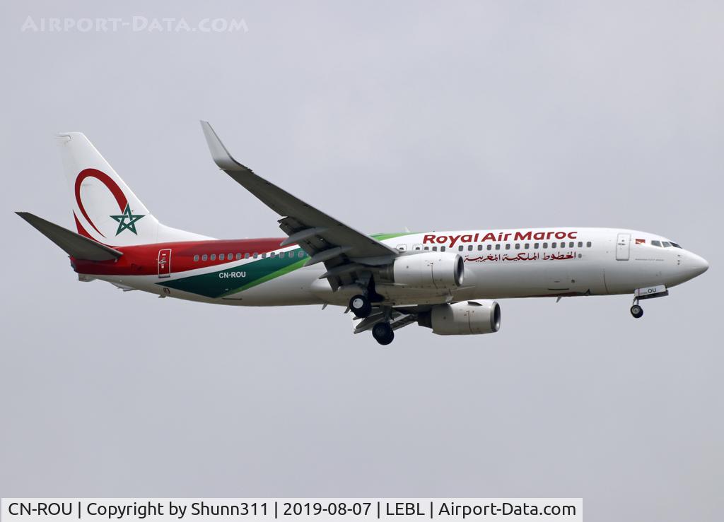 CN-ROU, 2009 Boeing 737-8B6 C/N 33069, Landing rwy 07L in new c/s