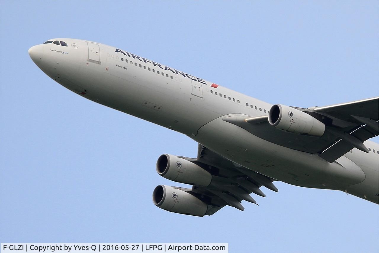 F-GLZI, 1995 Airbus A340-312 C/N 084, Airbus A340-312, Climbing from rwy 27L, Roissy Charles De Gaulle airport (LFPG-CDG)