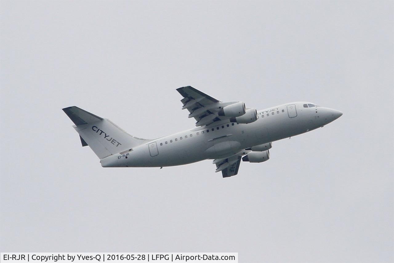 EI-RJR, 2000 British Aerospace Avro 146-RJ85A C/N E2364, British Aerospace RJ85A, Take off rwy 06R, Roissy Charles De Gaulle airport (LFPG-CDG)