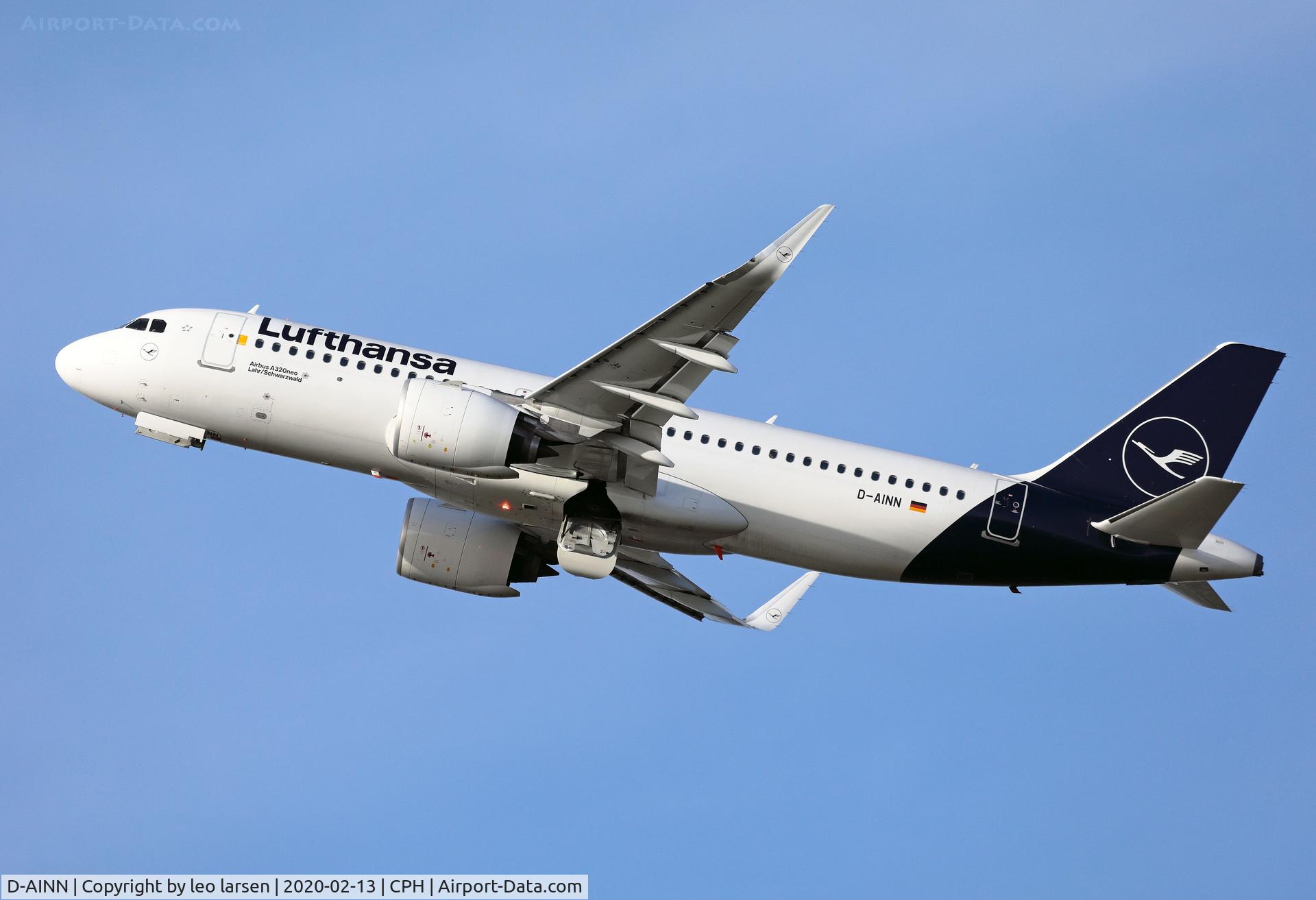 D-AINN, 2018 Airbus A320-271N C/N 8491, Copenhagen 13.2.2020