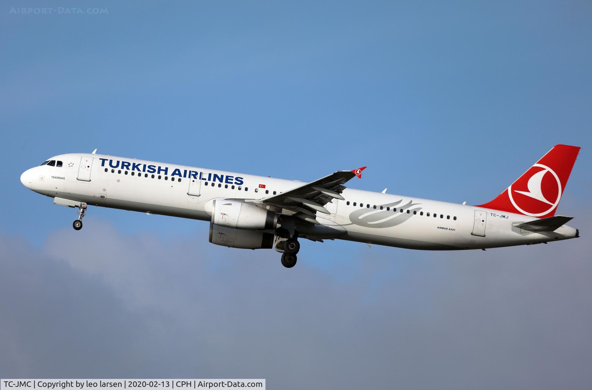 TC-JMC, 1998 Airbus A321-231 C/N 806, Copenhagen 13.2.2020