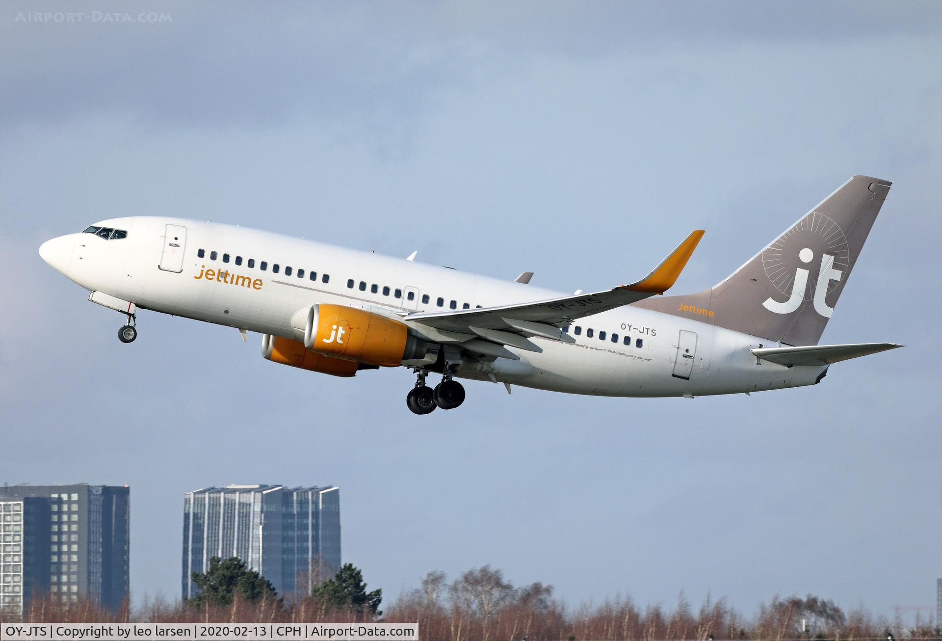 OY-JTS, 2003 Boeing 737-7K2 C/N 33465, Copenhagen 13.2.2020