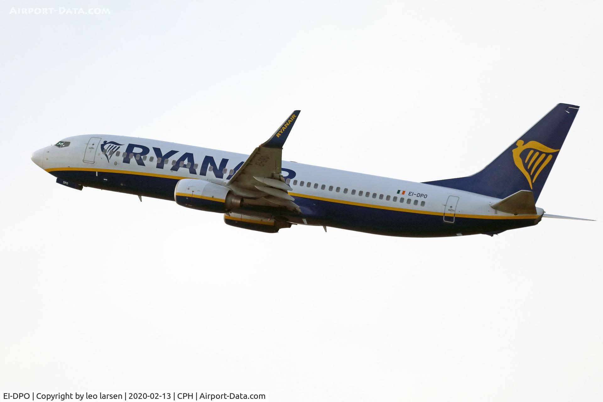 EI-DPO, 2007 Boeing 737-8AS C/N 33612, Copenhagen 13.2.2020