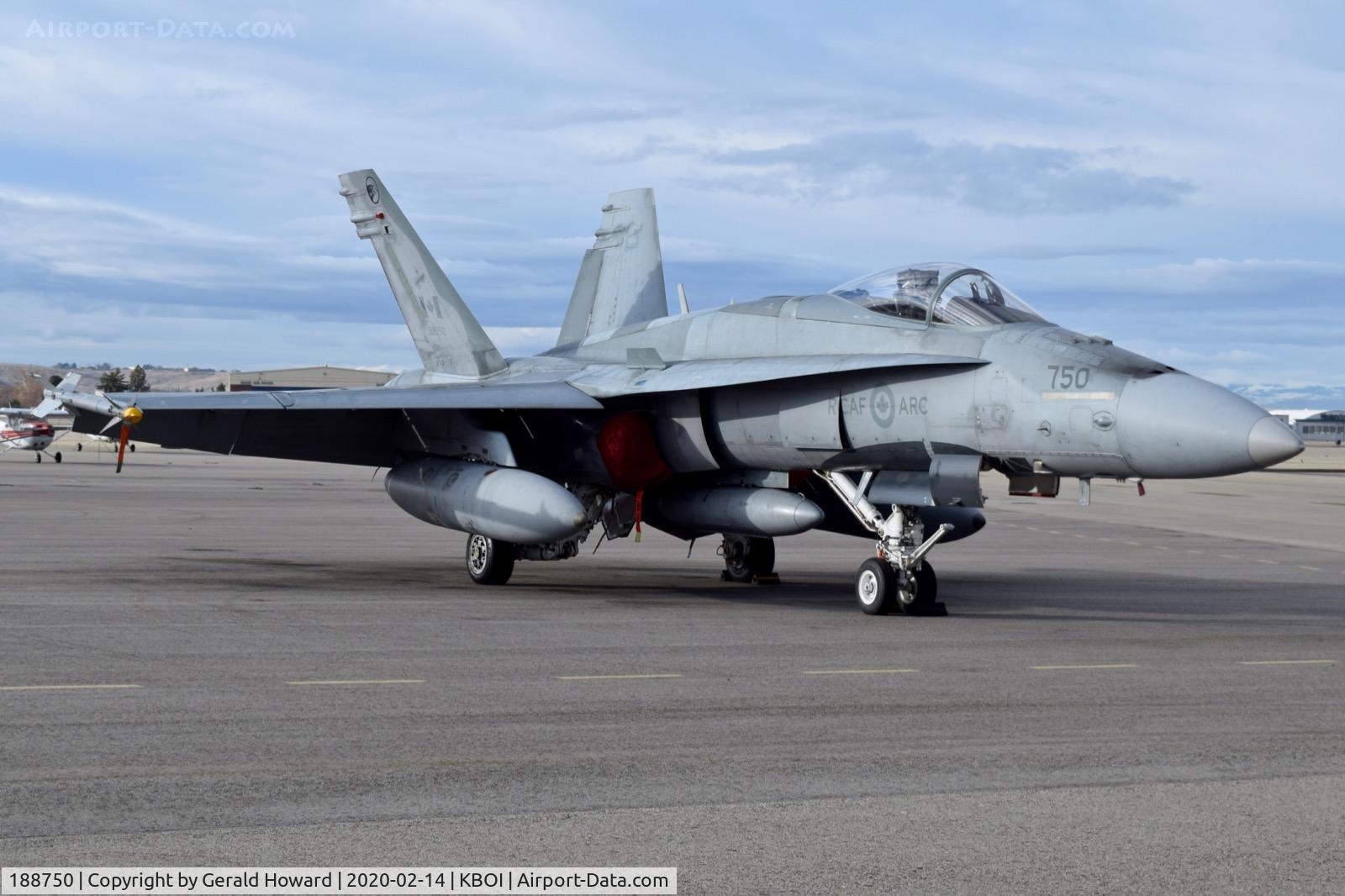 188750, McDonnell Douglas CF-188A Hornet C/N 0237/A188, RCAF 409 Tactical Fighter Sq., CFB Cold Lake, Canada.