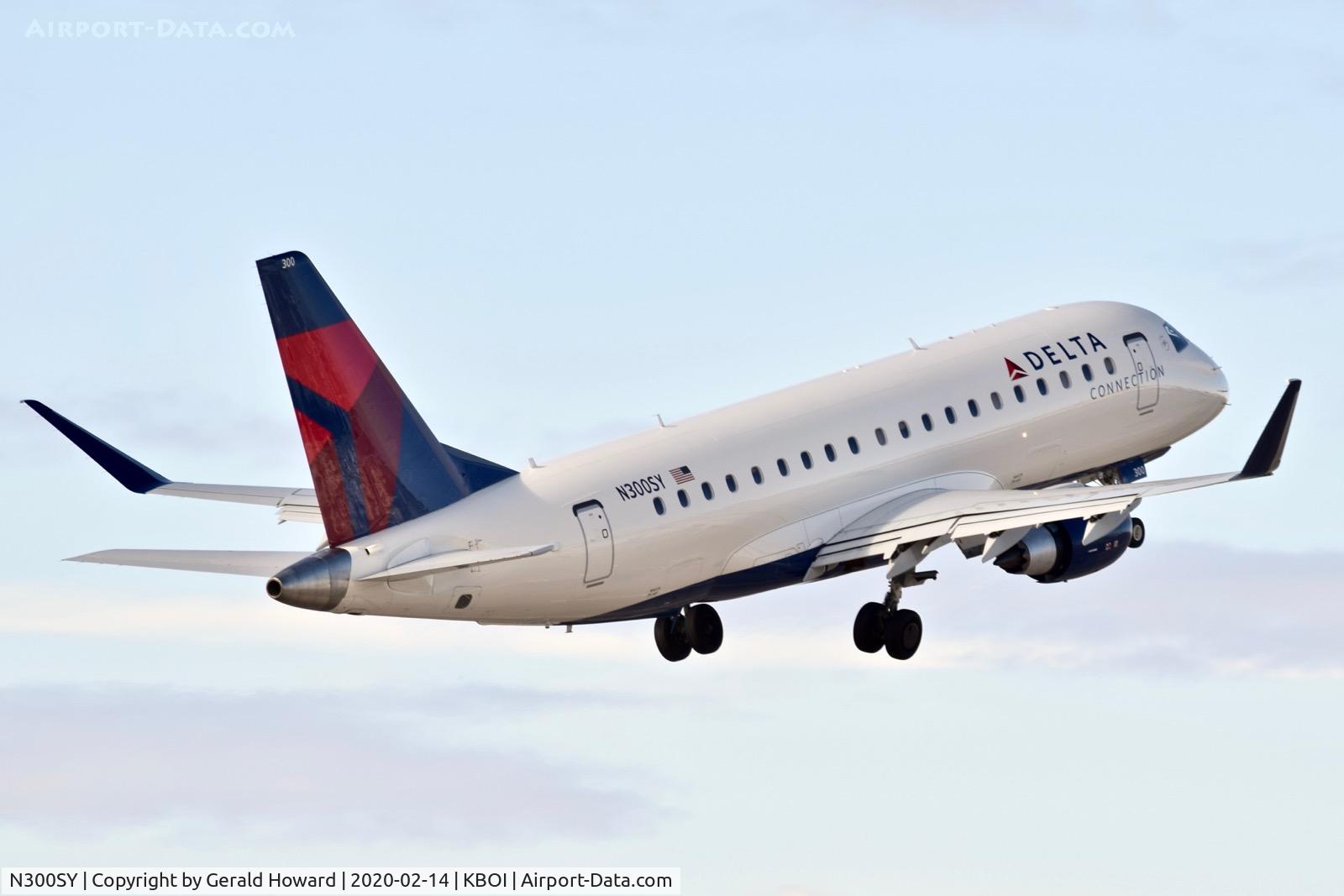 N300SY, 2019 Embraer ERJ-175LL (ERJ-170-200LL) C/N 17000837, Departing BOI.
