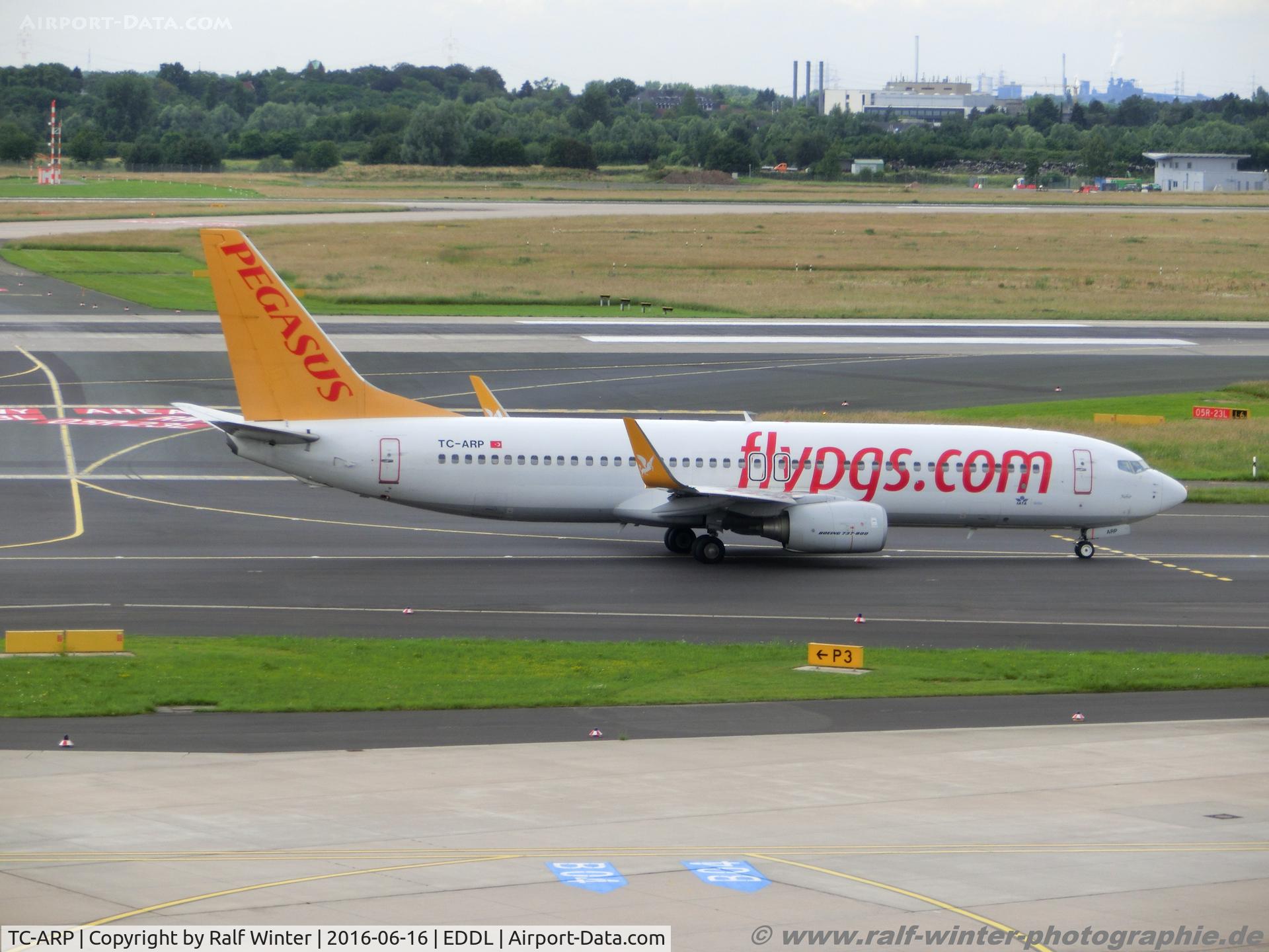 TC-ARP, 2011 Boeing 737-82R C/N 40727, Boeing 737-82R(W) - H9 HGT Pegasus Airlines 'Nehir' - 40727 - TC-ARP - 16.06.2016 - DUS