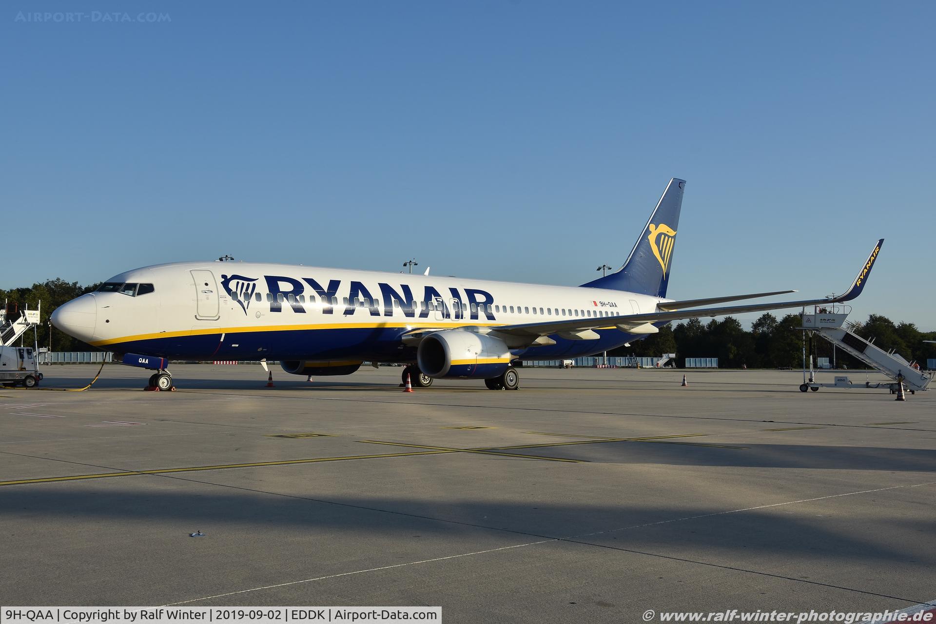 9H-QAA, 2017 Boeing 737-8AS C/N 44782, Boeing 737-8AS(W) - MAY Malta Air opby Ryanair - 44782 - 9H-QAA - 02.09.2019 - CGN