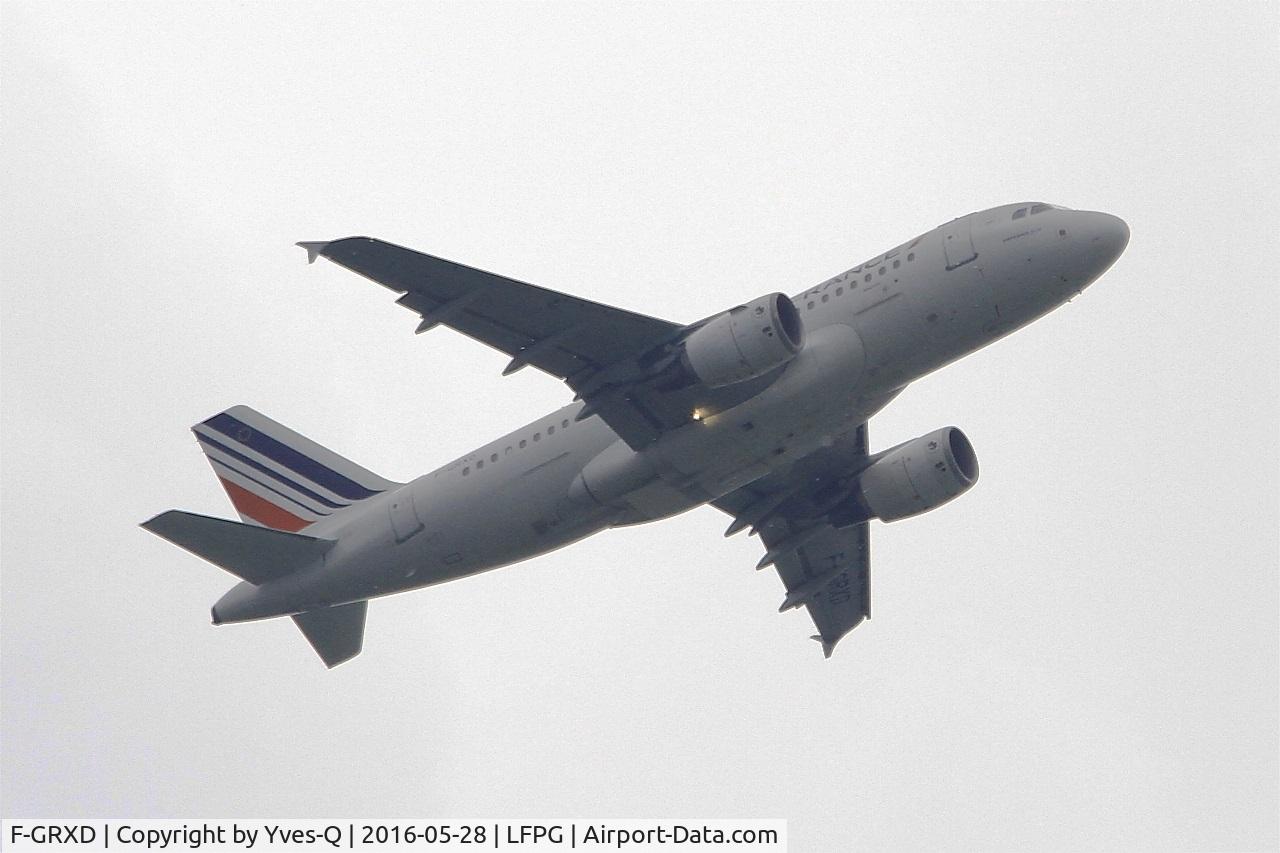 F-GRXD, 2002 Airbus A319-111 C/N 1699, Airbus A319-111, Take off rwy 06R, Roissy Charles De Gaulle airport (LFPG-CDG)