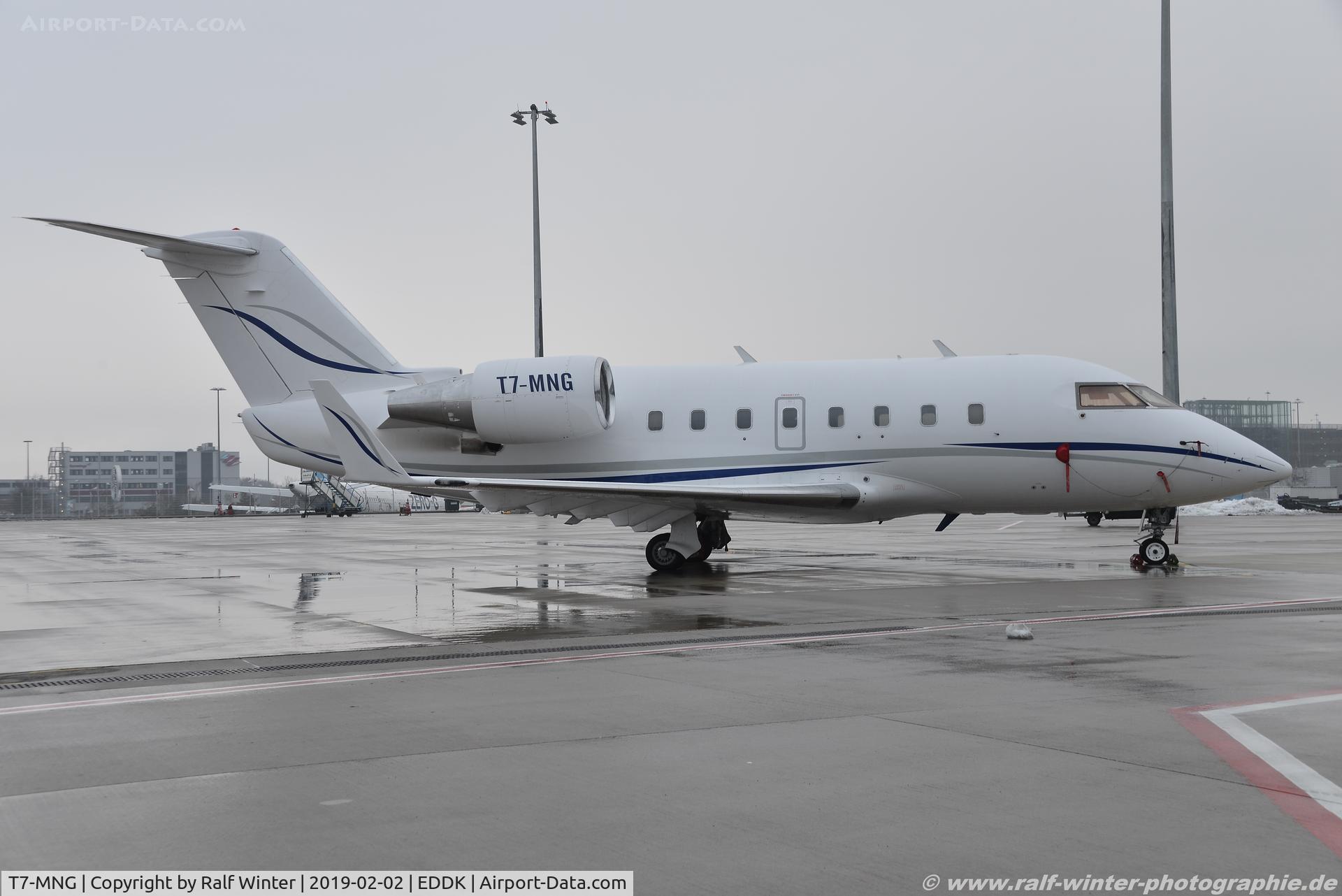 T7-MNG, 1992 Bombardier Challenger 601-3A (CL-600-2B16) C/N 5110, Canadair CL-600-2B16 Challenger CL-6013A - Medien Holding Klambt - 5110 -T7-MNG - 02.02.2019 - CGN