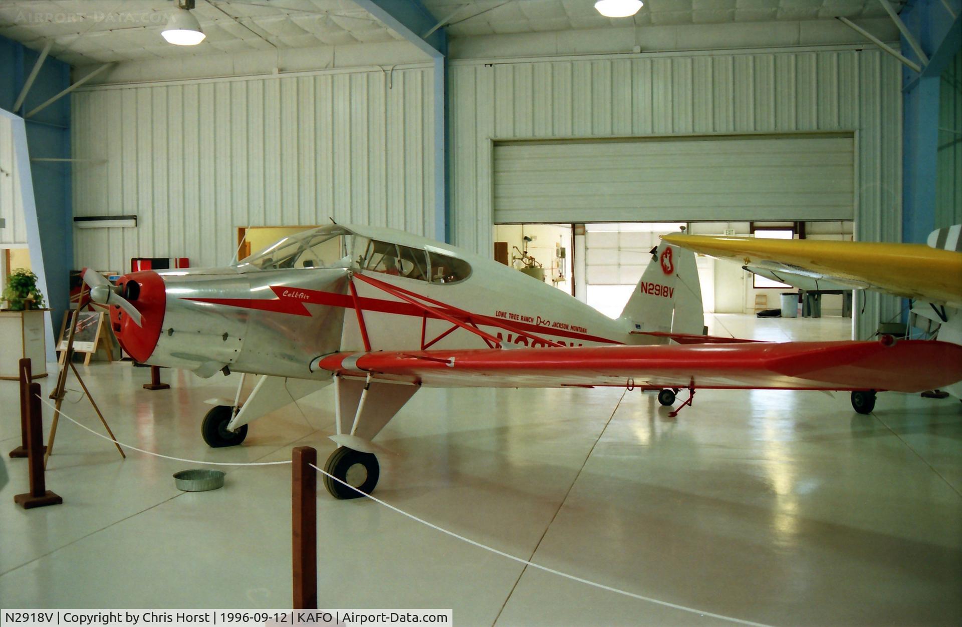 N2918V, 1952 Callair A-2 C/N 134, Callair museum 1996