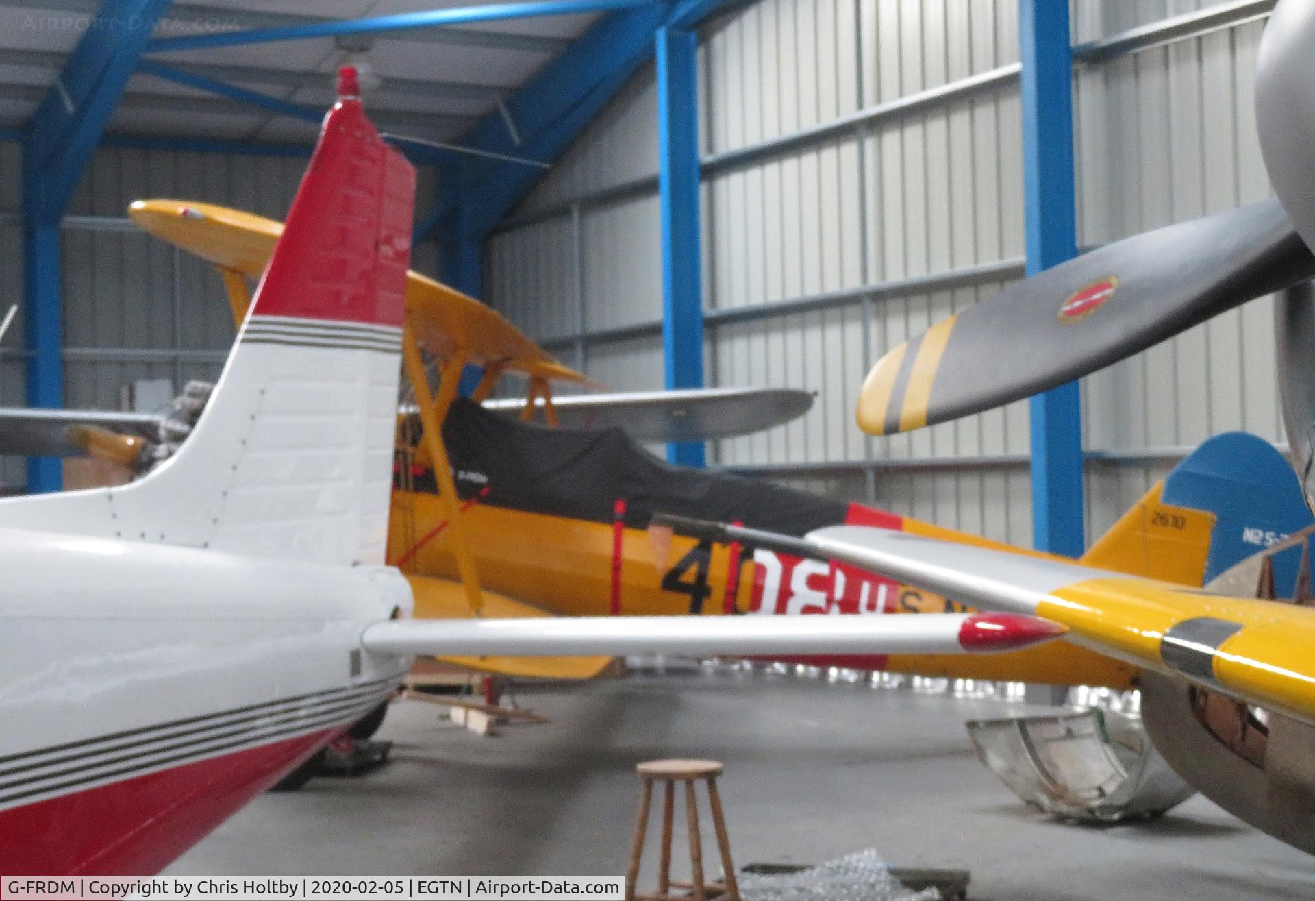 G-FRDM, 1941 Boeing A75 C/N 75-2610, Hangared at Enstone Airfield