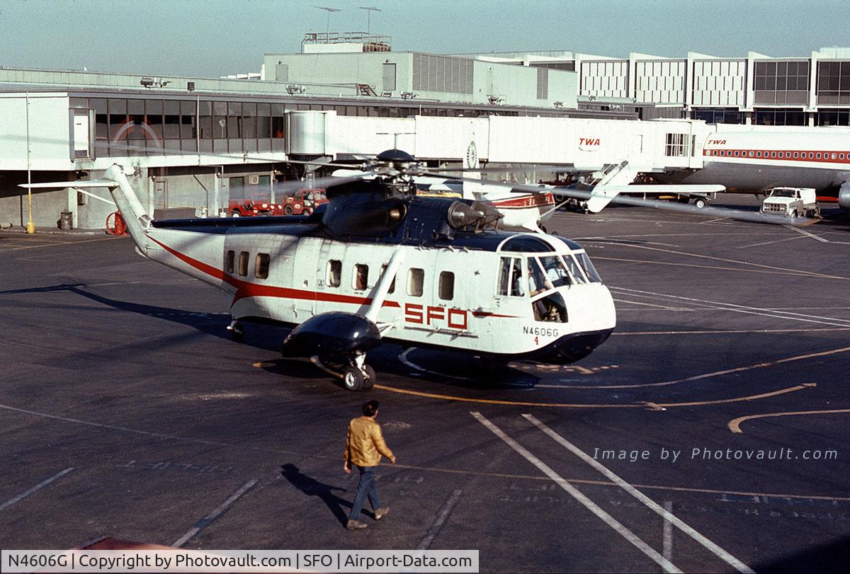 N4606G, Sikorsky S-61N C/N 61224, N4606G in the early 60's at SFO