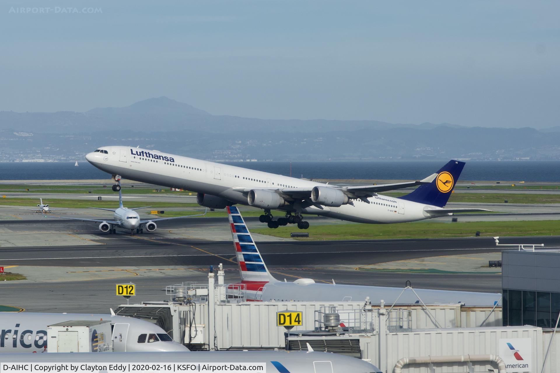 D-AIHC, 2003 Airbus A340-642 C/N 523, New observation deck SFO 2020.