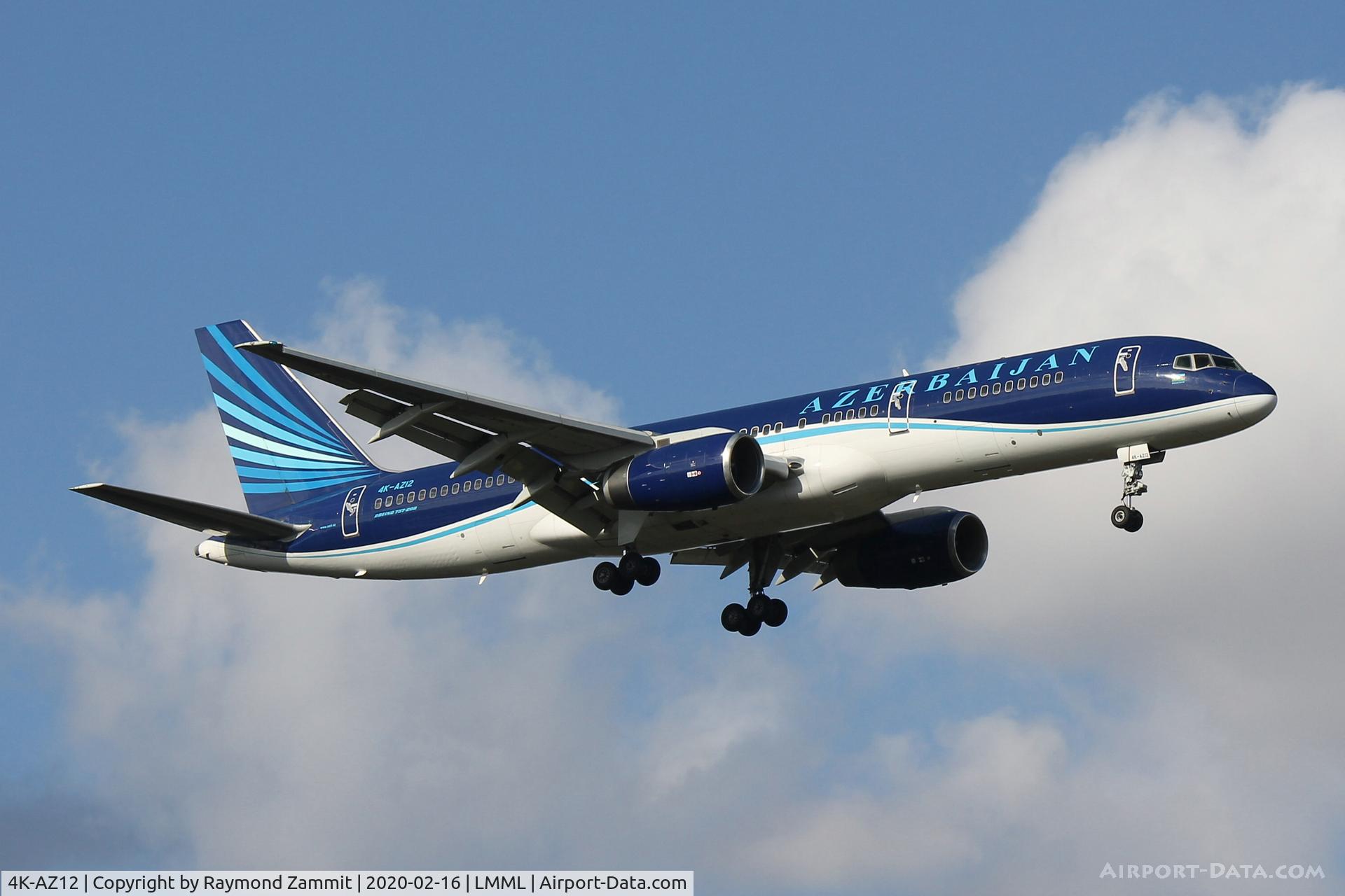 4K-AZ12, 2000 Boeing 757-22L C/N 30834, B757 4KAZ-12 Azerbaijan Airlines
