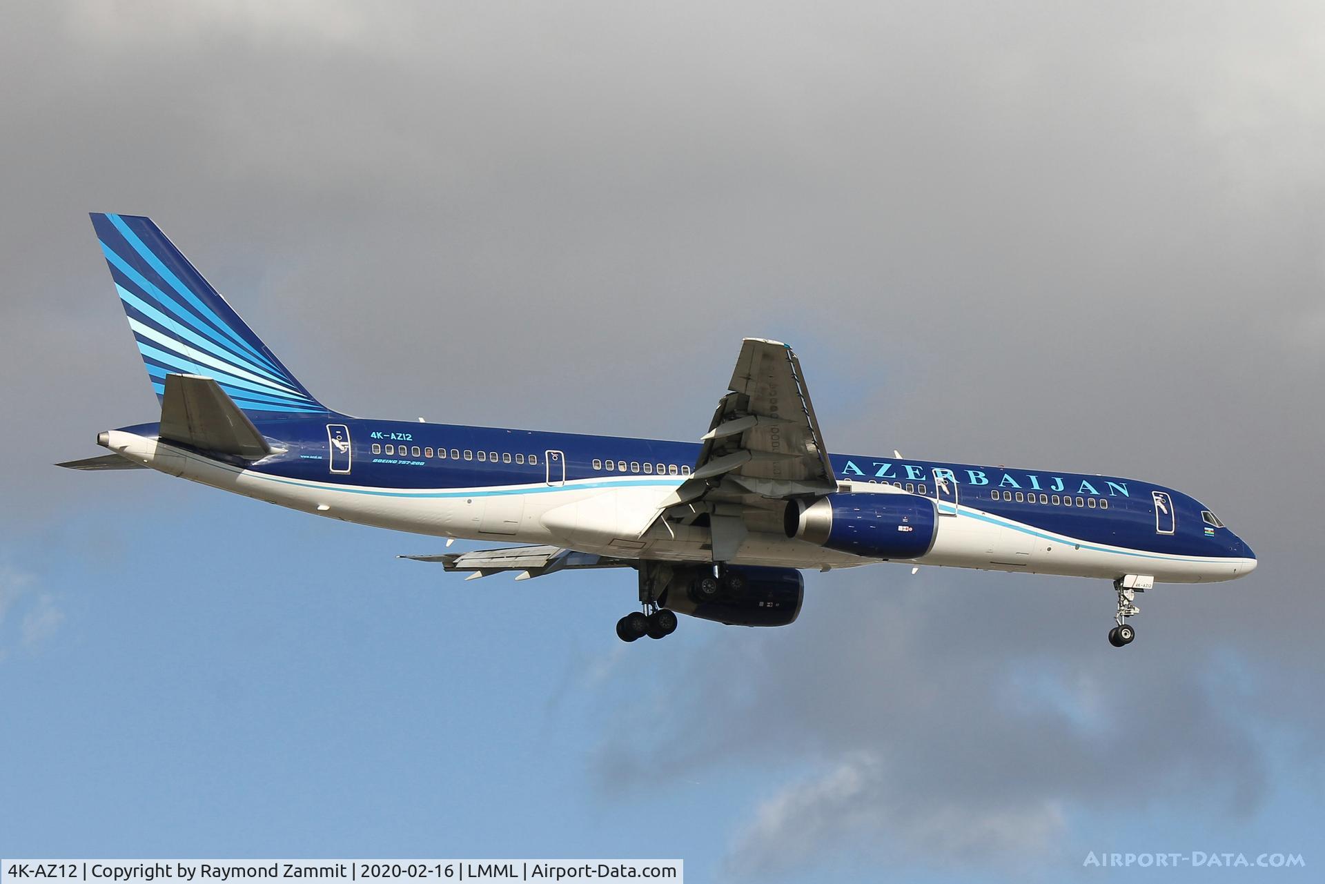 4K-AZ12, 2000 Boeing 757-22L C/N 30834, B757 4KAZ-12 Azerbaijan Airlines
