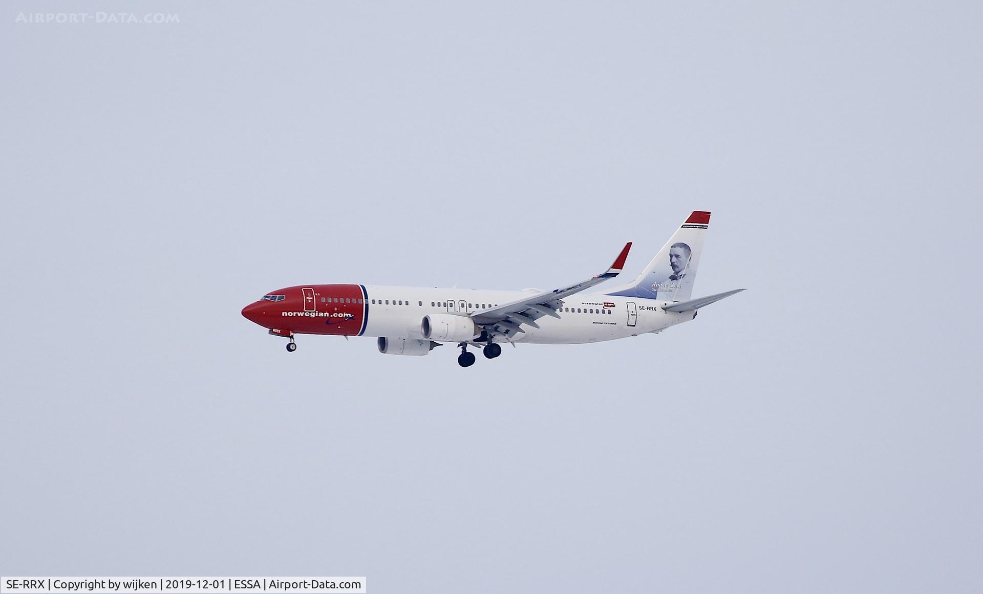 SE-RRX, 2012 Boeing 737-8JP C/N 39019, RWY 26