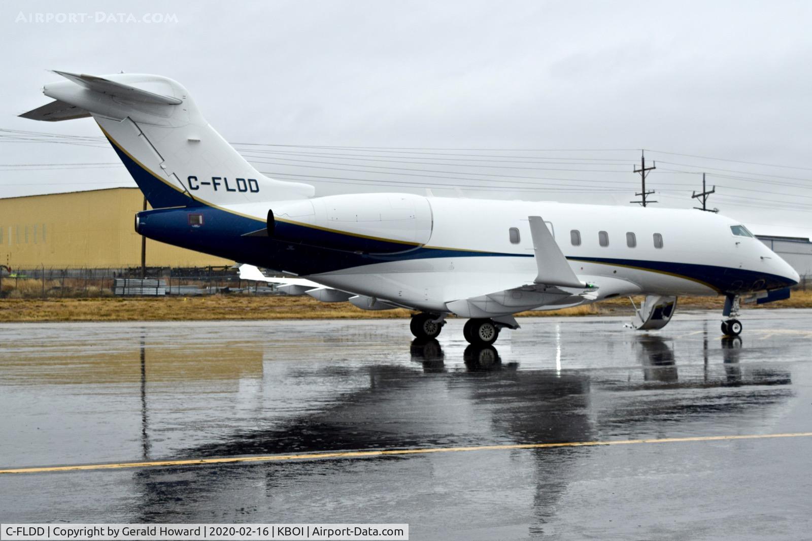 C-FLDD, 2008 Bombardier Challenger 300 (BD-100-1A10) C/N 20238, Parked on the U. S. Customs ramp.