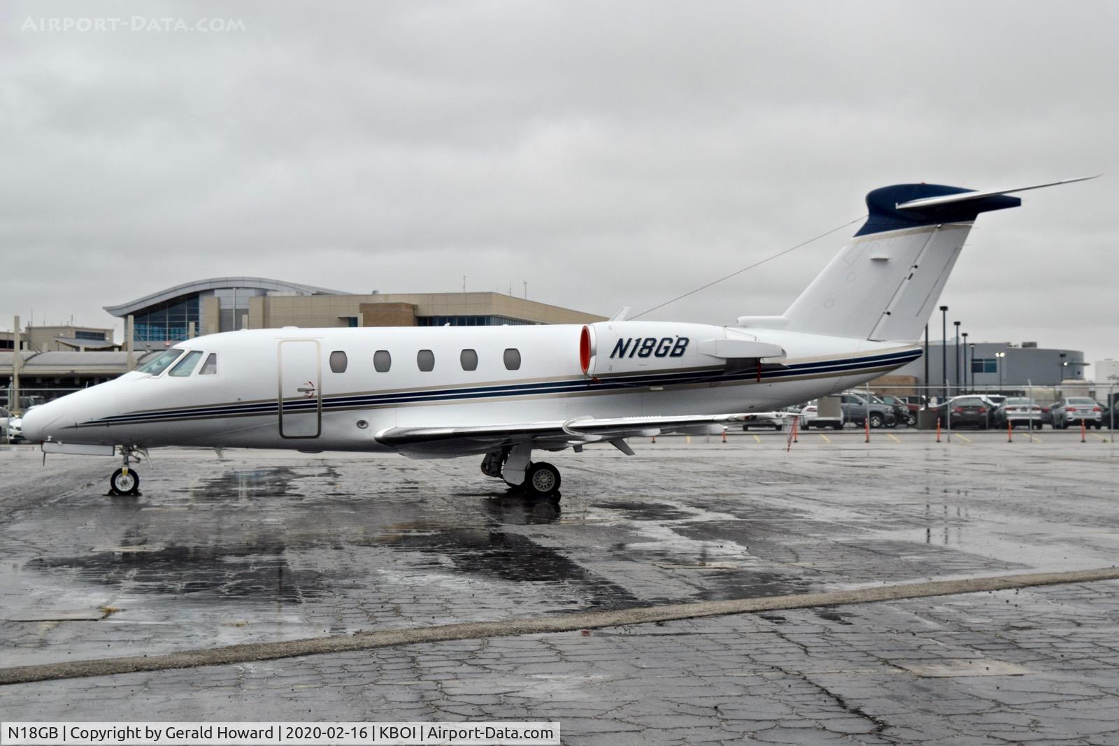 N18GB, 1995 Cessna 650 Citation VII C/N 650-7048, Parked on the north GA ramp.