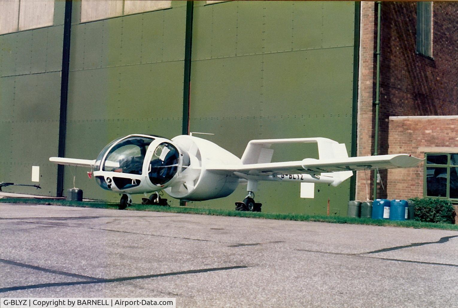 G-BLYZ, 1986 Edgley EA7 Optica C/N EA7-005, Photo Taken at the Tactical Fighter Meet Photo Call at RAF Waddington 1986-08-02