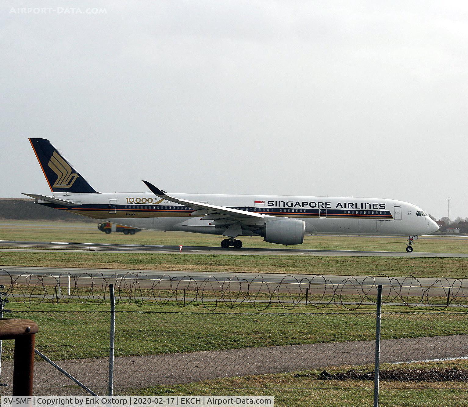9V-SMF, 2016 Airbus A350-941 C/N 054, 9V-SMF taking off rw 22R