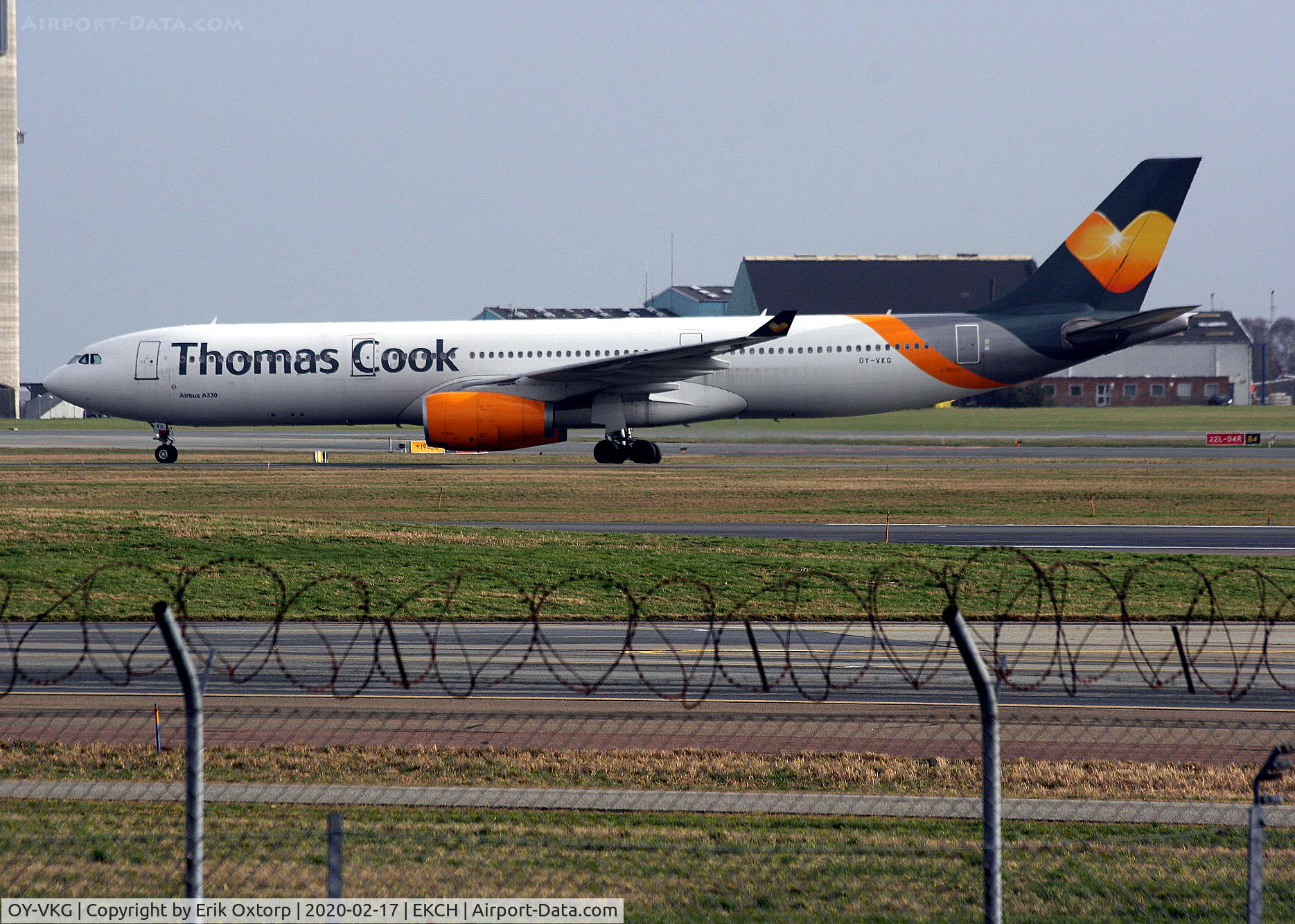 OY-VKG, 2000 Airbus A330-343X C/N 349, OY-VKG landed rw 22L