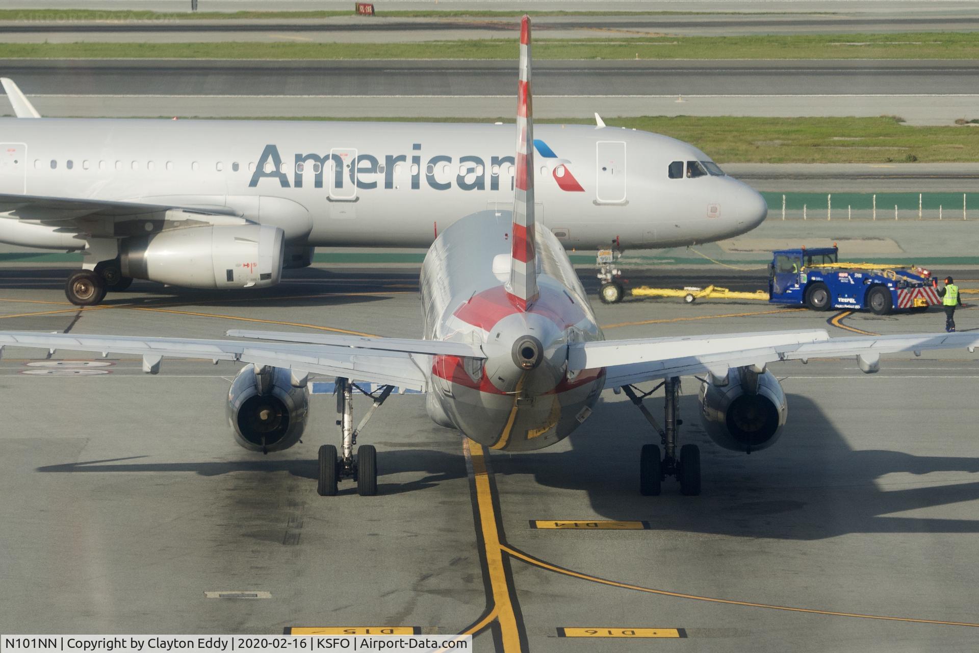 N101NN, 2013 Airbus A321-231 C/N 5834, Picture taken from new observation deck terminal 2. SFO. 2020.