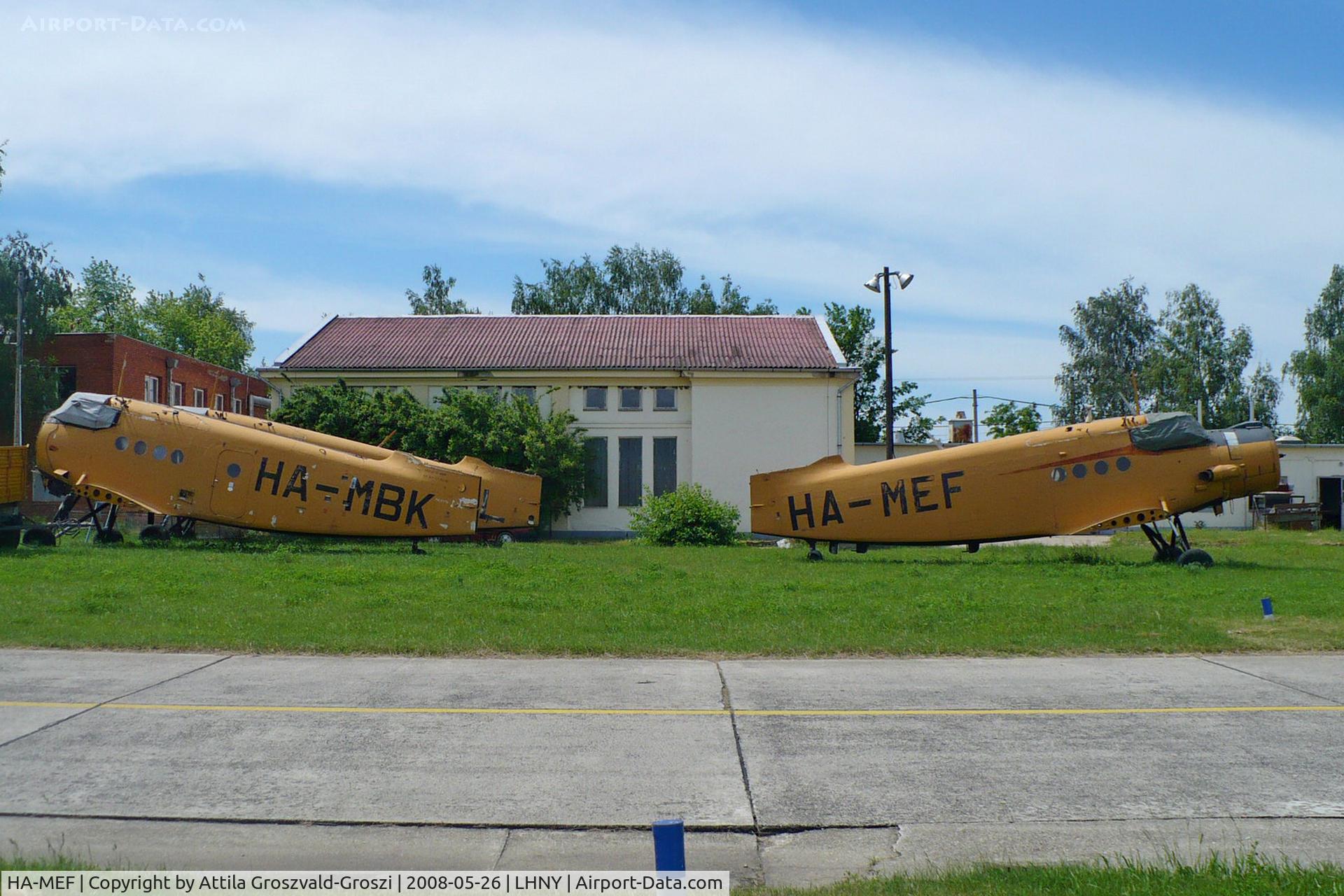 HA-MEF, 1980 PZL-Mielec An-2R C/N 1G187-30, LHNY - Nyíregyháza Airport, Hungary