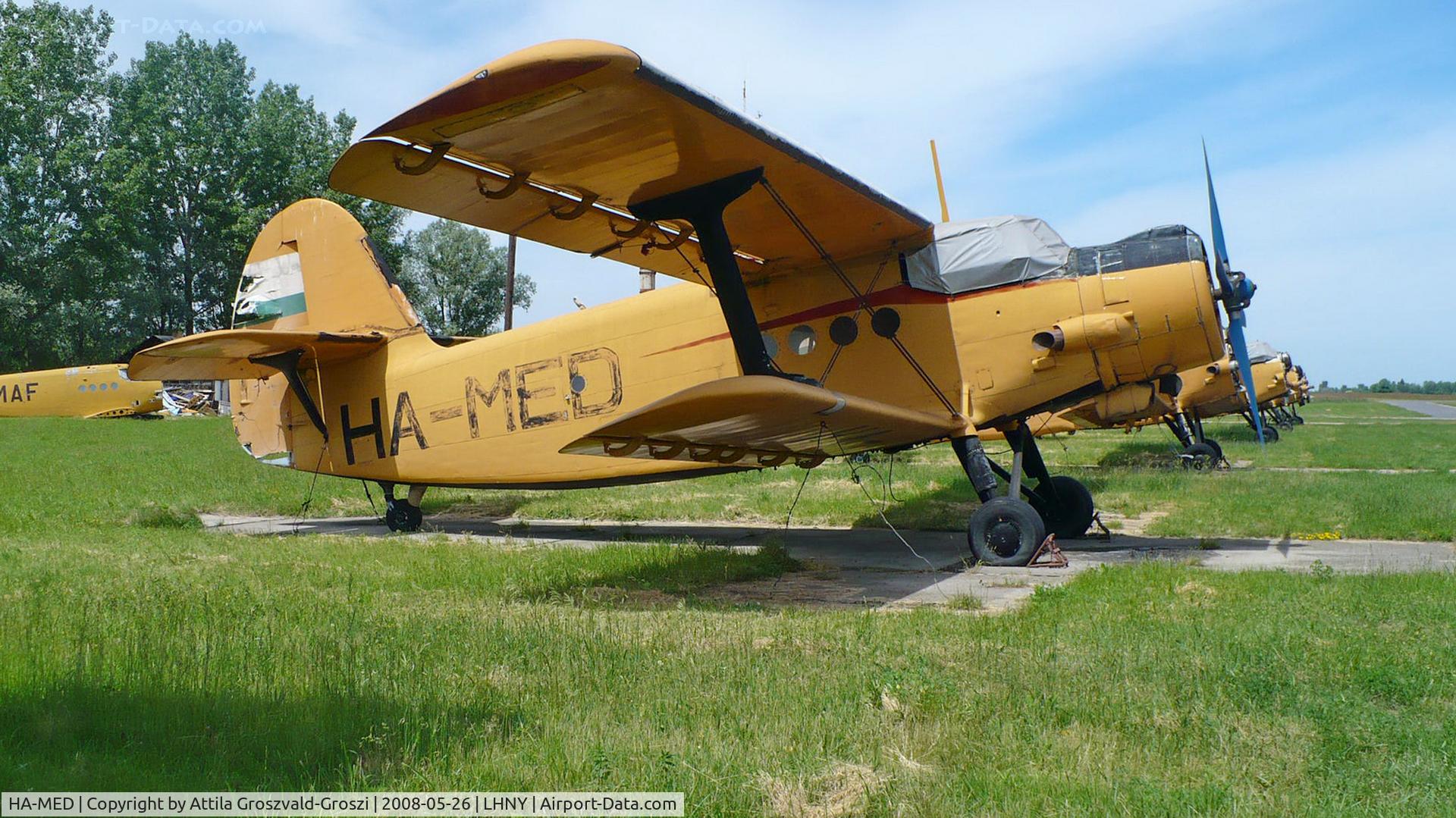 HA-MED, 1980 PZL-Mielec An-2R C/N 1G187-29, LHNY - Nyíregyháza Airport, Hungary