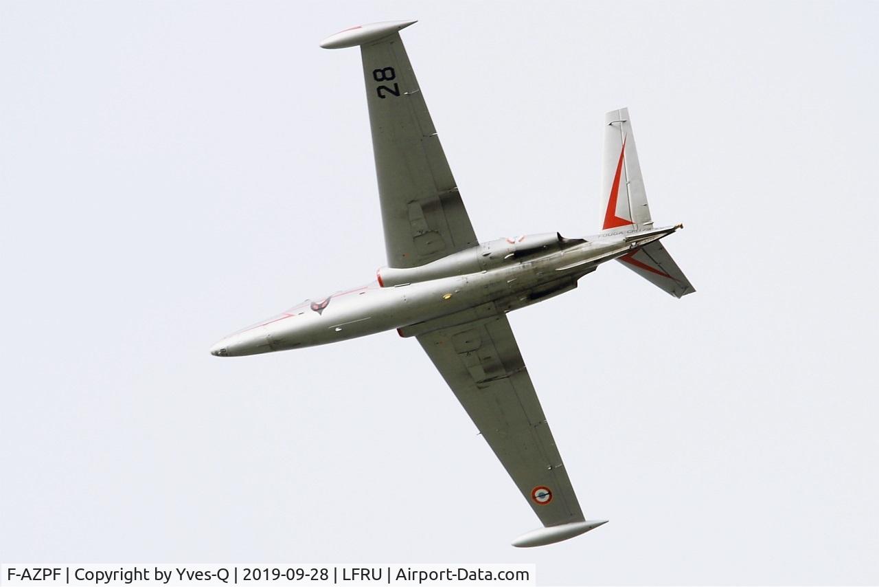 F-AZPF, Fouga CM-175 Zephyr C/N 28, Fouga CM-175 Zephyr, On display, Morlaix-Ploujean airport (LFRU-MXN) Air show 2019