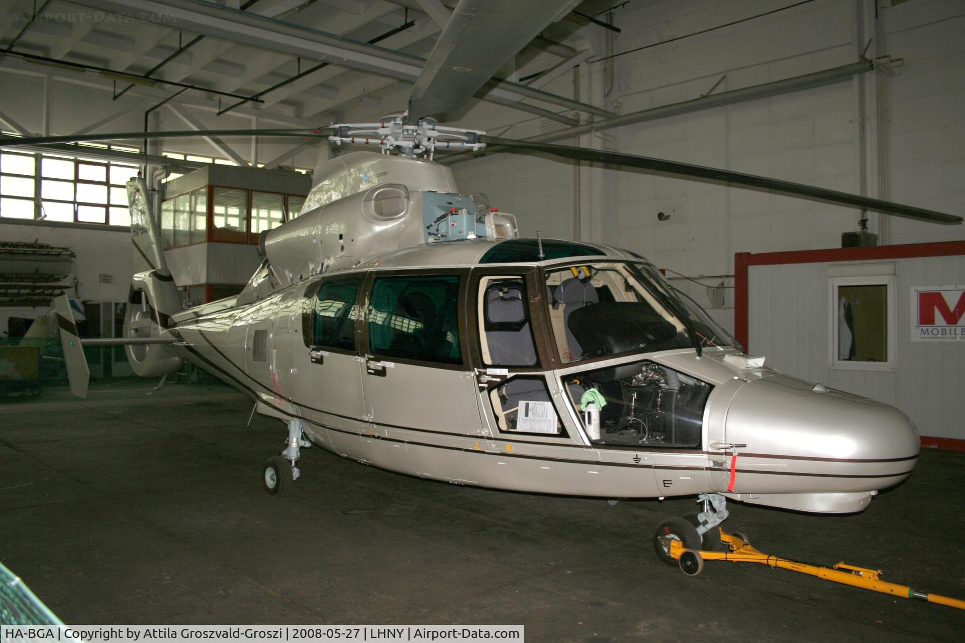 HA-BGA, Aerospatiale SA-365N Dauphin 2 C/N 6786, LHNY - Nyíregyháza Airport, Hungary