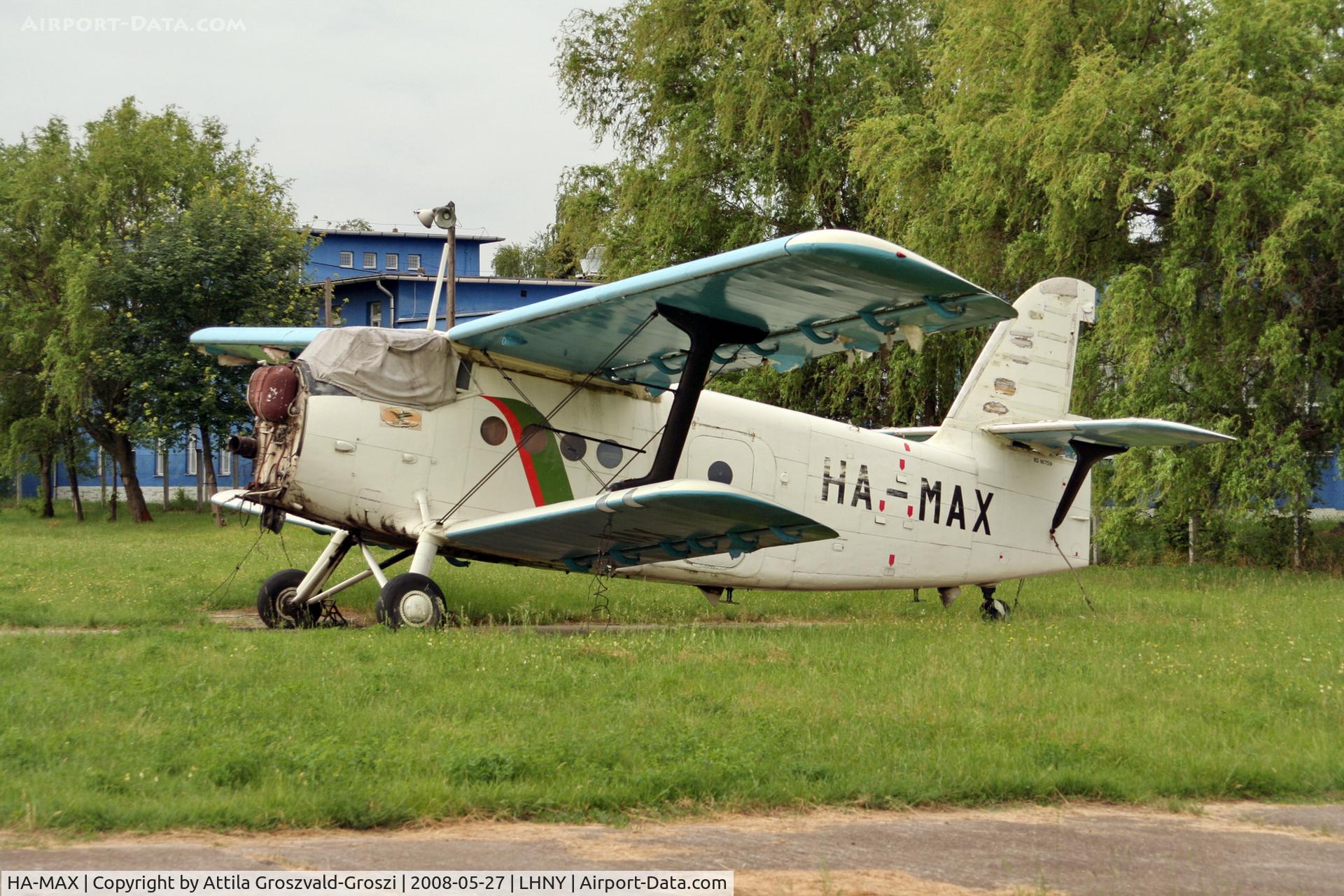HA-MAX, 1976 PZL-Mielec An-2R C/N 1G167-59, LHNY - Nyíregyháza Airport, Hungary