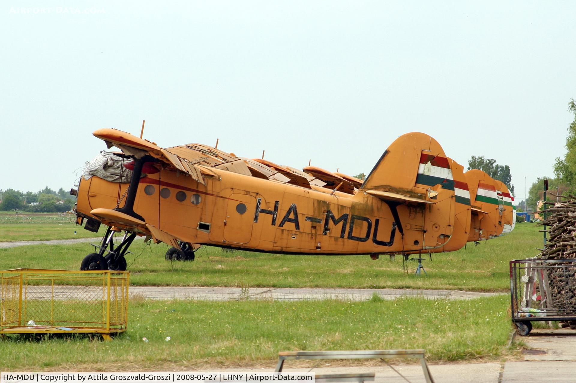 HA-MDU, 1979 PZL-Mielec An-2R C/N 1G186-06, LHNY - Nyíregyháza Airport, Hungary