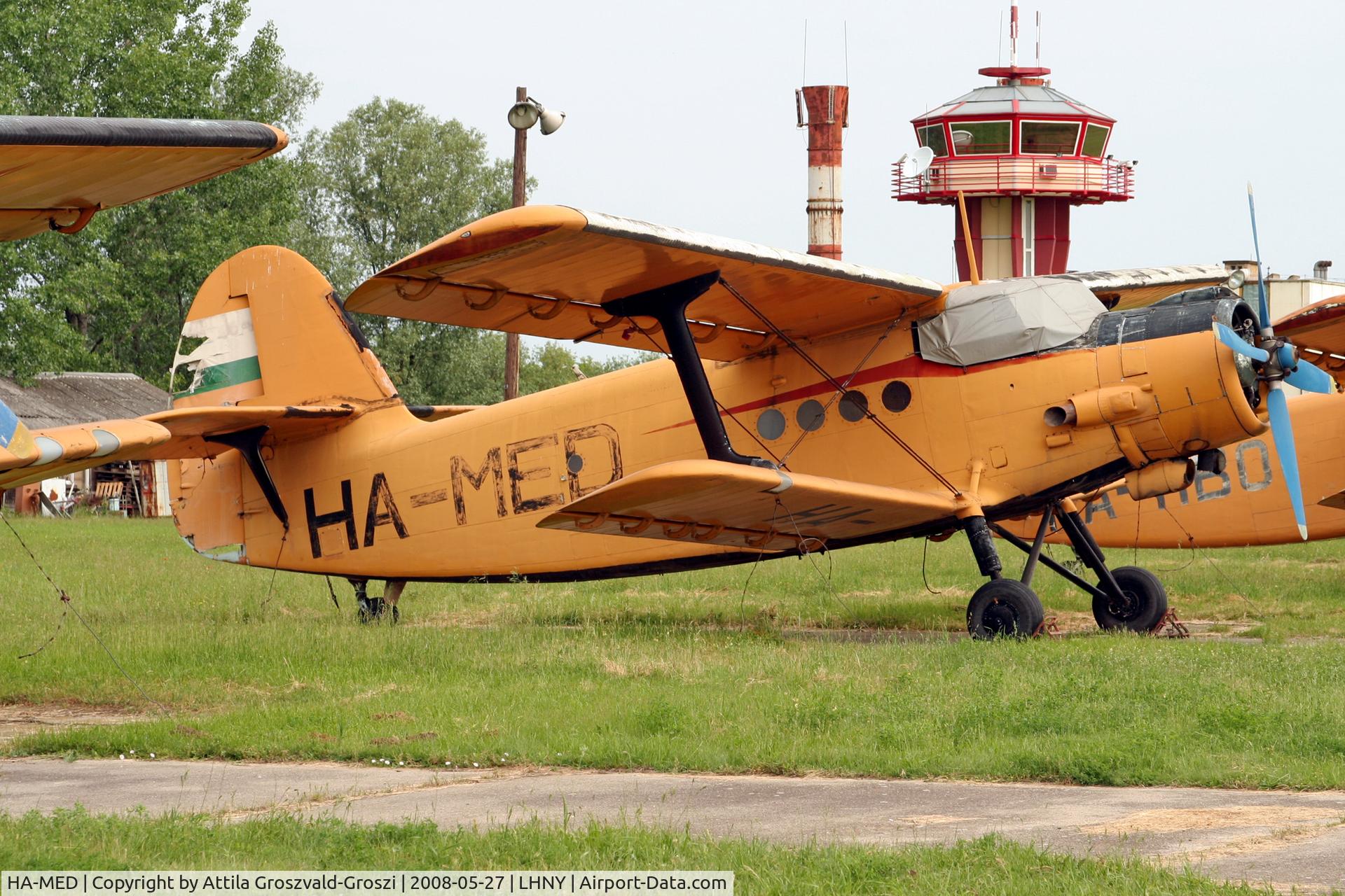 HA-MED, 1980 PZL-Mielec An-2R C/N 1G187-29, LHNY - Nyíregyháza Airport, Hungary