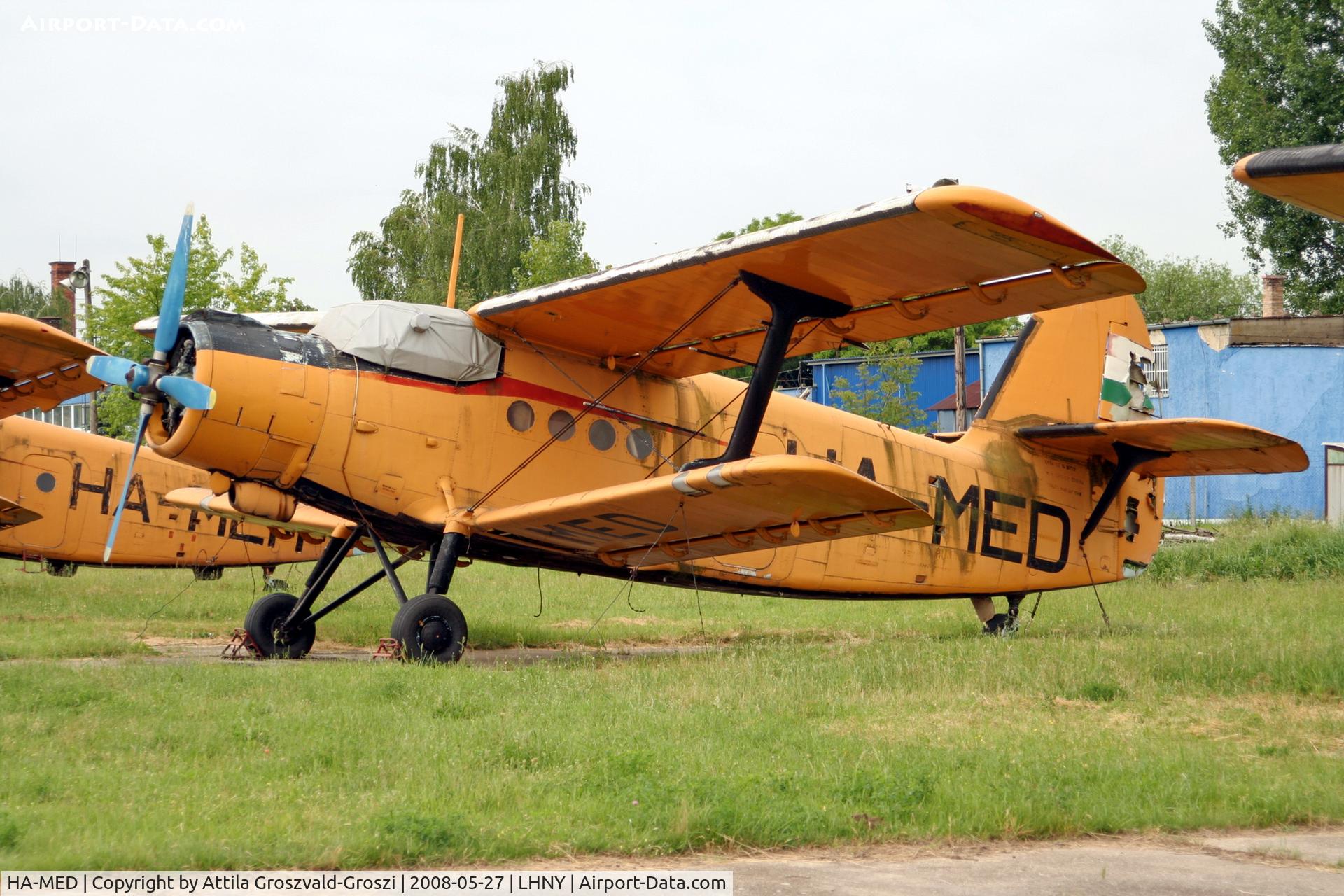 HA-MED, 1980 PZL-Mielec An-2R C/N 1G187-29, LHNY - Nyíregyháza Airport, Hungary