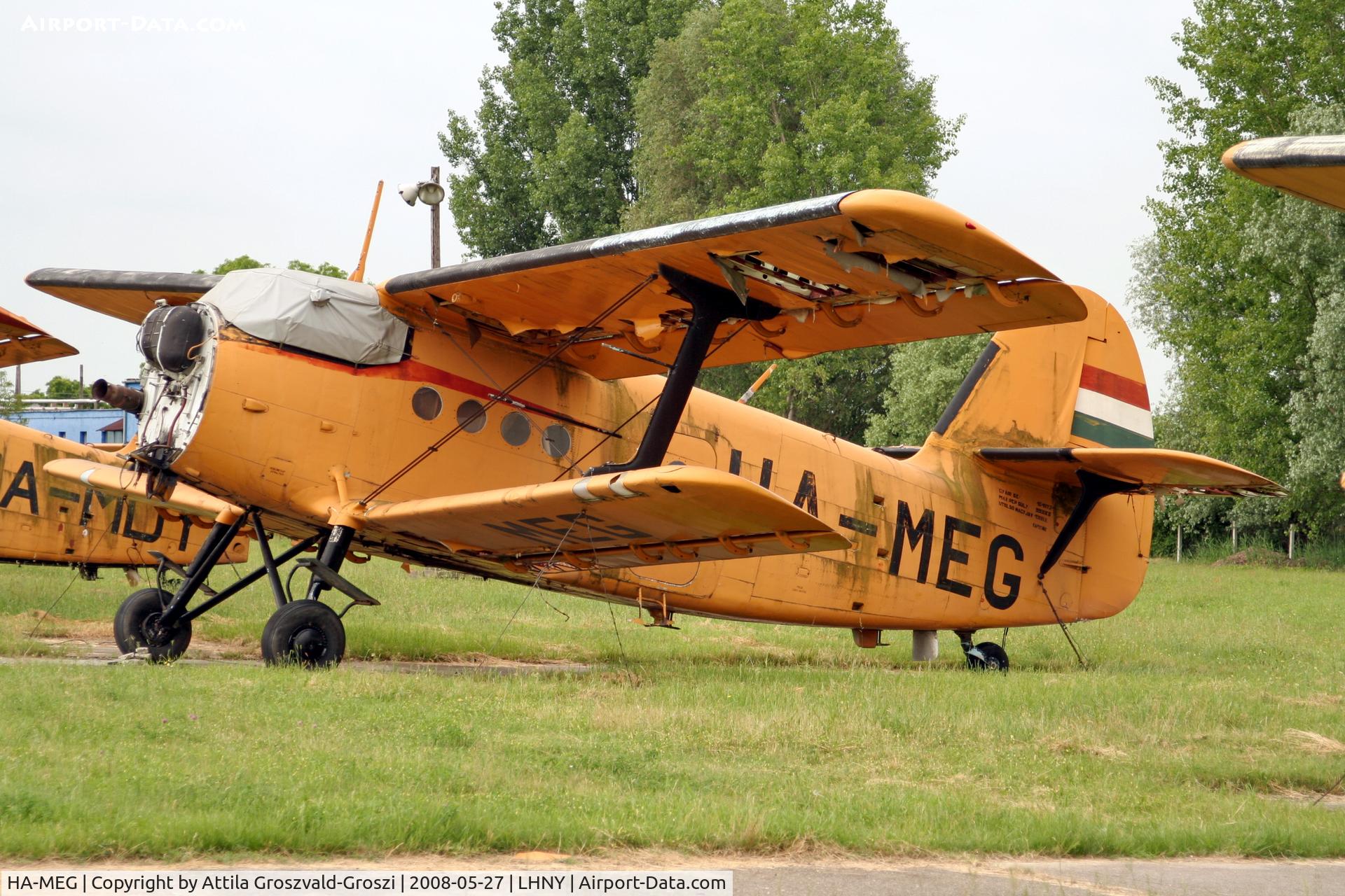 HA-MEG, 1980 PZL-Mielec An-2R C/N 1G187-31, LHNY - Nyíregyháza Airport, Hungary