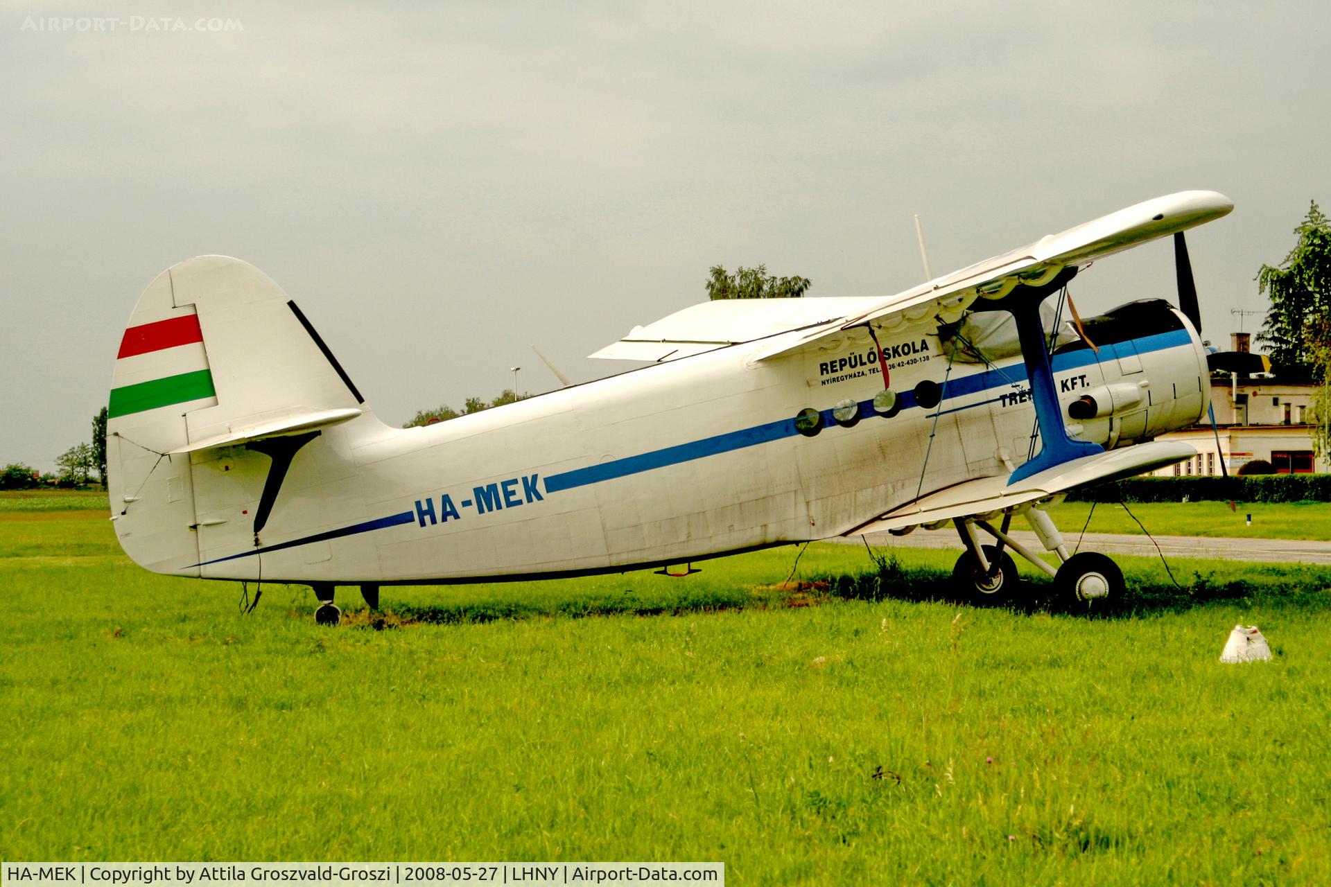 HA-MEK, 1980 Antonov An-2 C/N 1G190-20, LHNY - Nyíregyháza Airport, Hungary