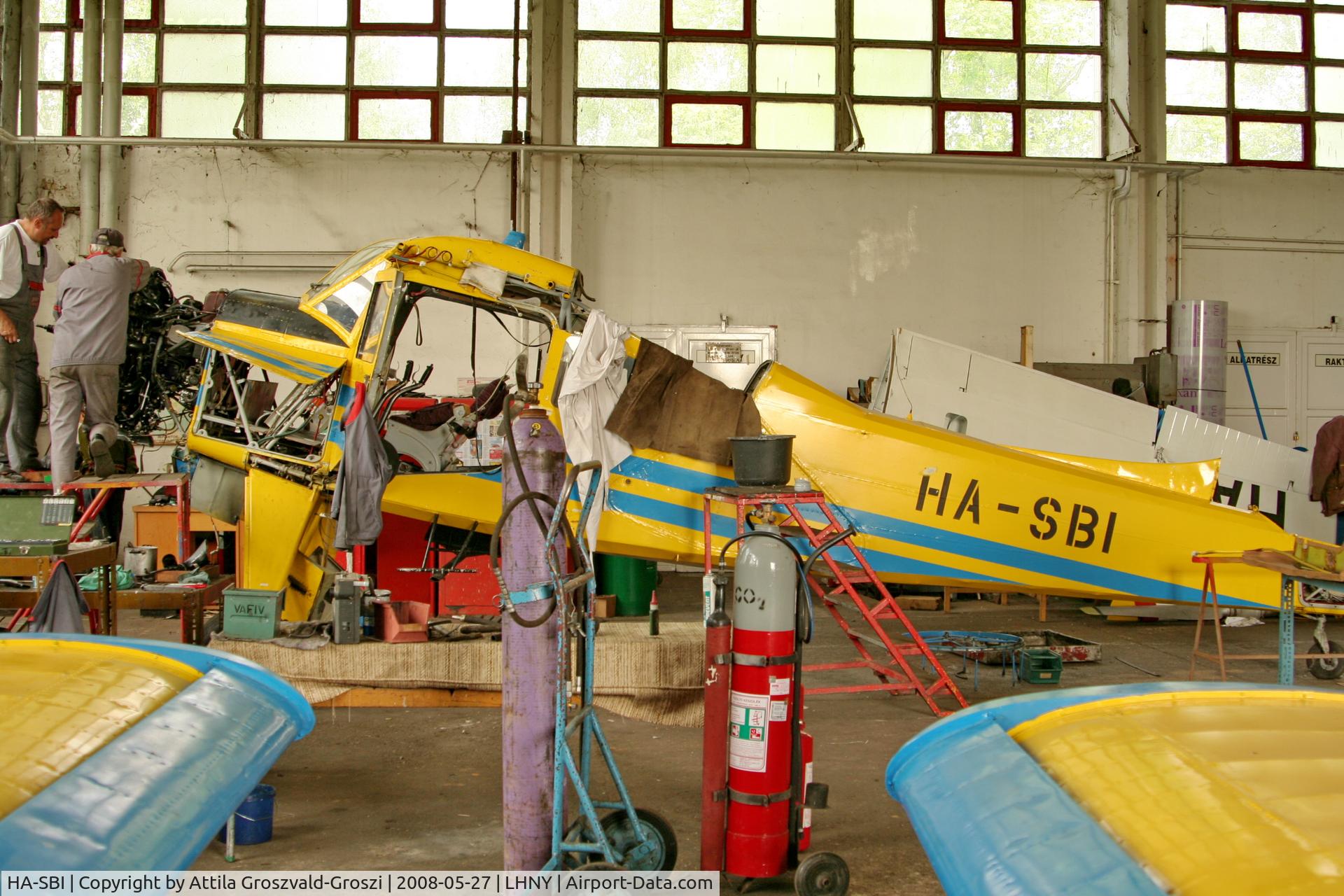 HA-SBI, 1967 PZL-Okecie PZL-101A Gawron C/N 107235, LHNY - Nyíregyháza Airport, Hungary