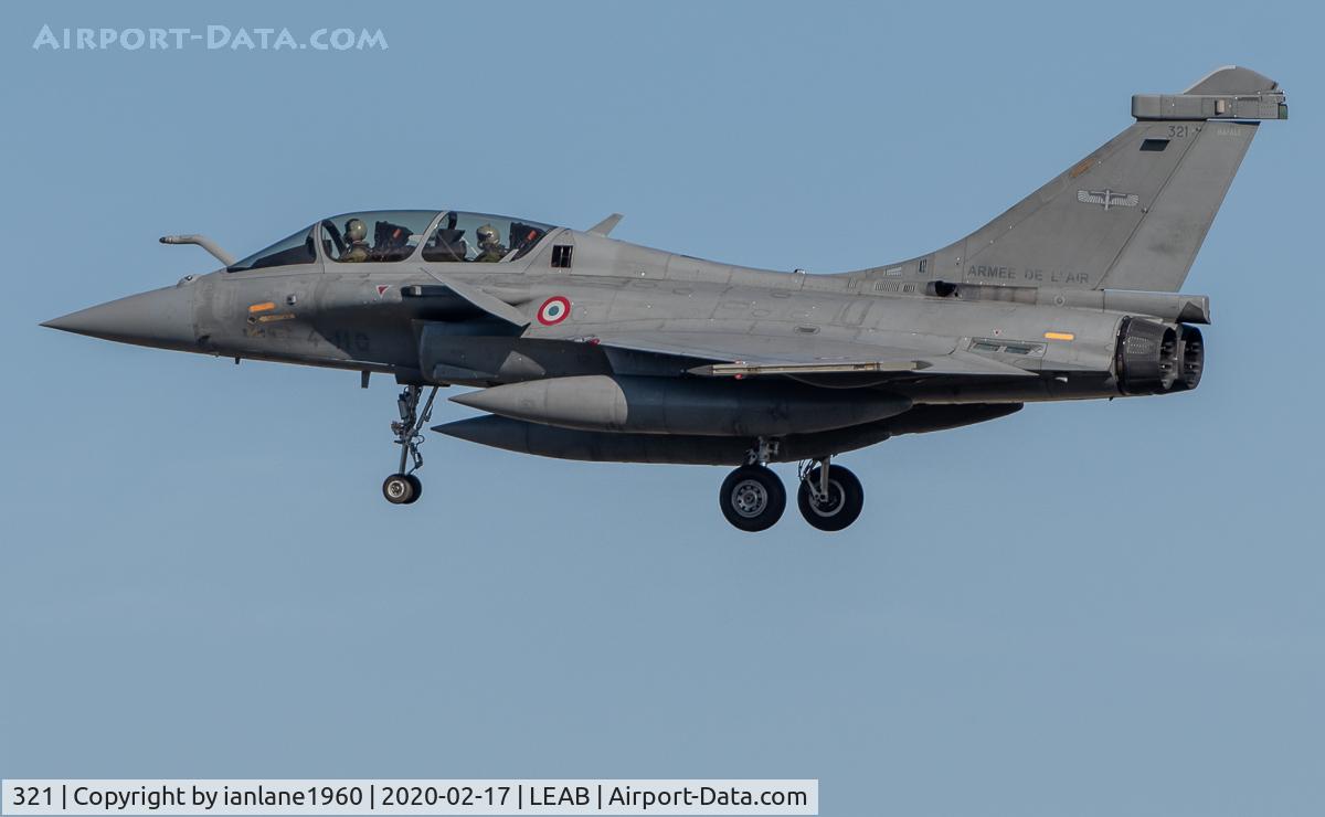 321, 2007 Dassault Rafale B C/N 321, TLP 2020-01 Albacete