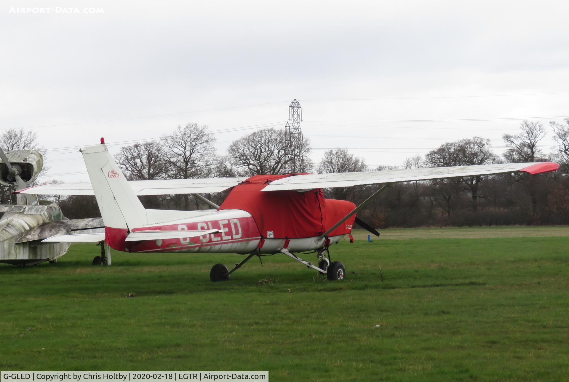 G-GLED, 1975 Cessna 150M C/N 150-76673, Deteriorating in the Elstree graveyard