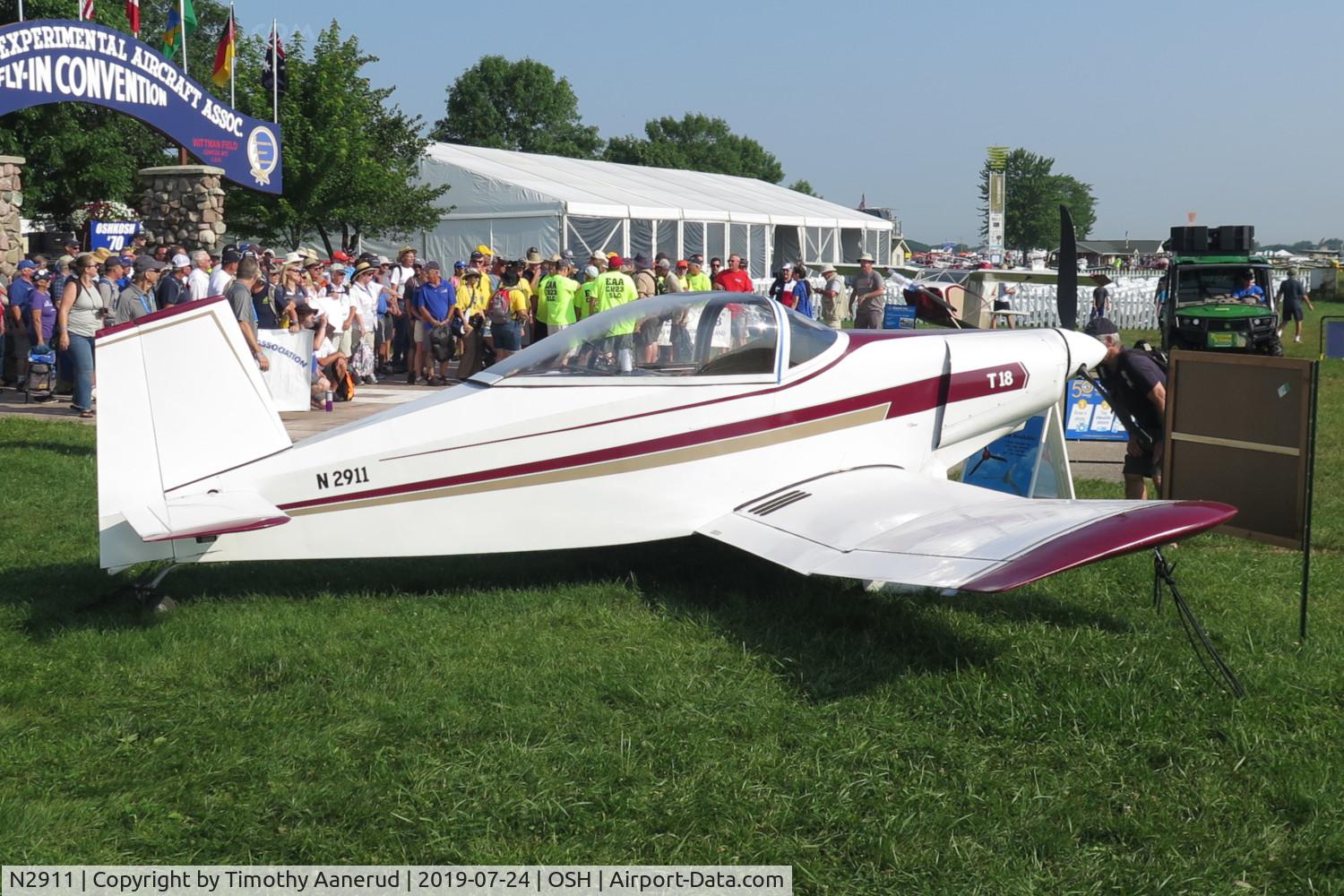 N2911, 1968 Thorp T-18 Tiger C/N 86, 1968 Thorp T-18, c/n: 86