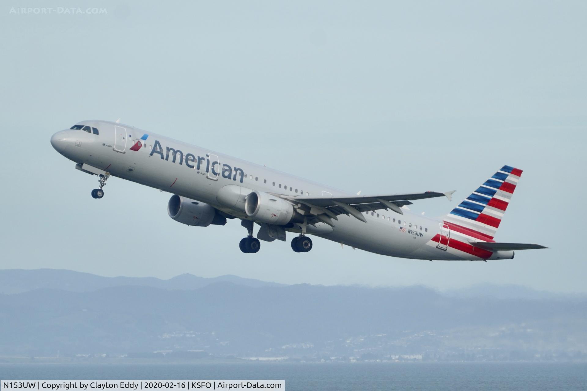 N153UW, 2013 Airbus A321-211 C/N 5594, Sky Terrace SFO 2020.