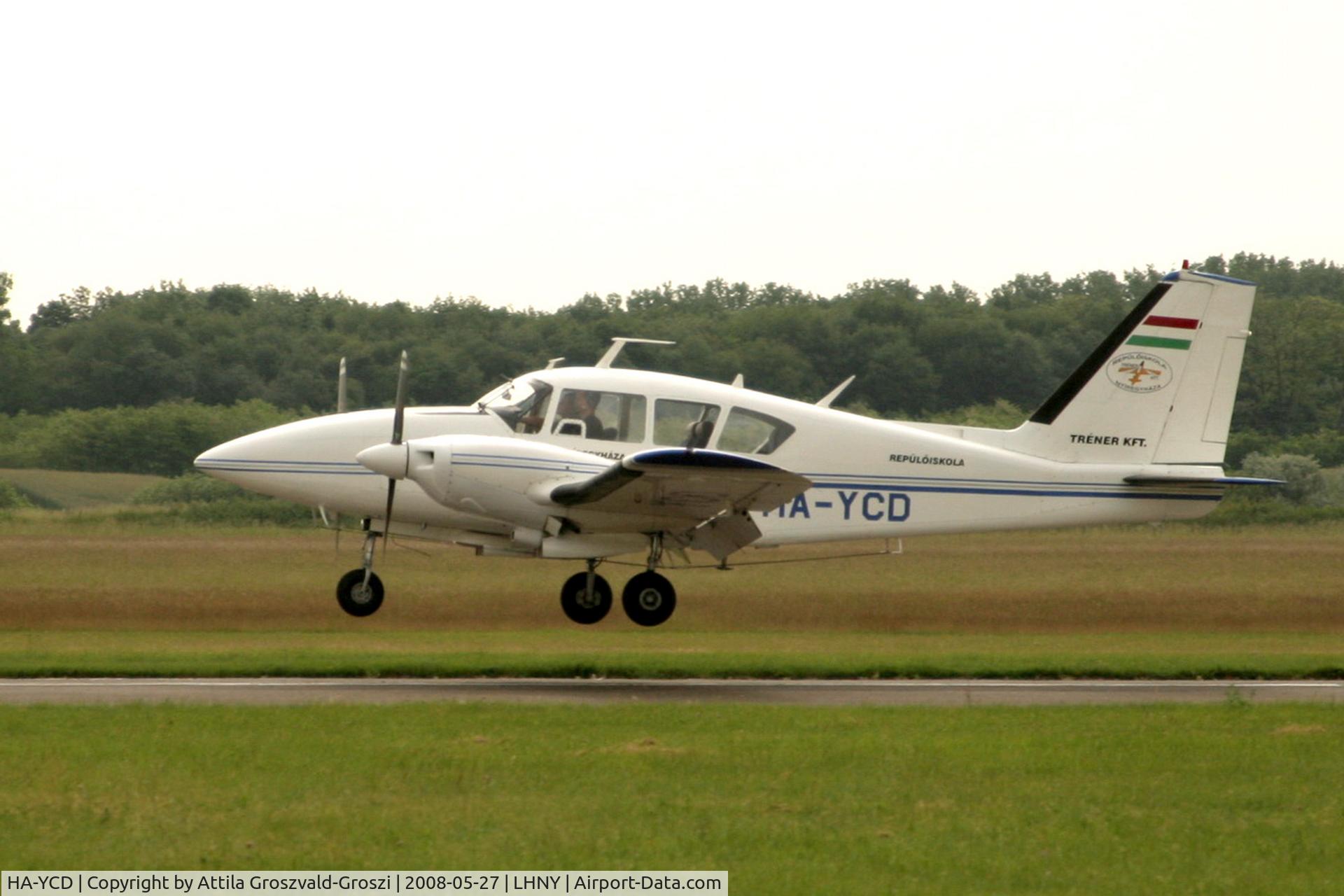 HA-YCD, 1971 Piper PA-23-250 Aztec E C/N 27-4700, LHNY - Nyíregyháza Airport, Hungary