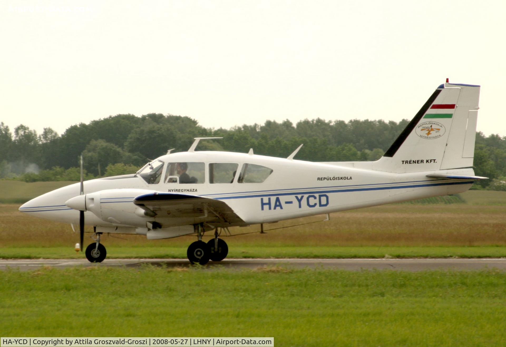HA-YCD, 1971 Piper PA-23-250 Aztec E C/N 27-4700, LHNY - Nyíregyháza Airport, Hungary