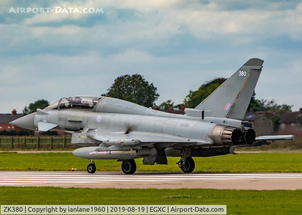 ZK380, 2010 Eurofighter EF-2000 Typhoon T.3 C/N BT025/270, RAF Coningsby